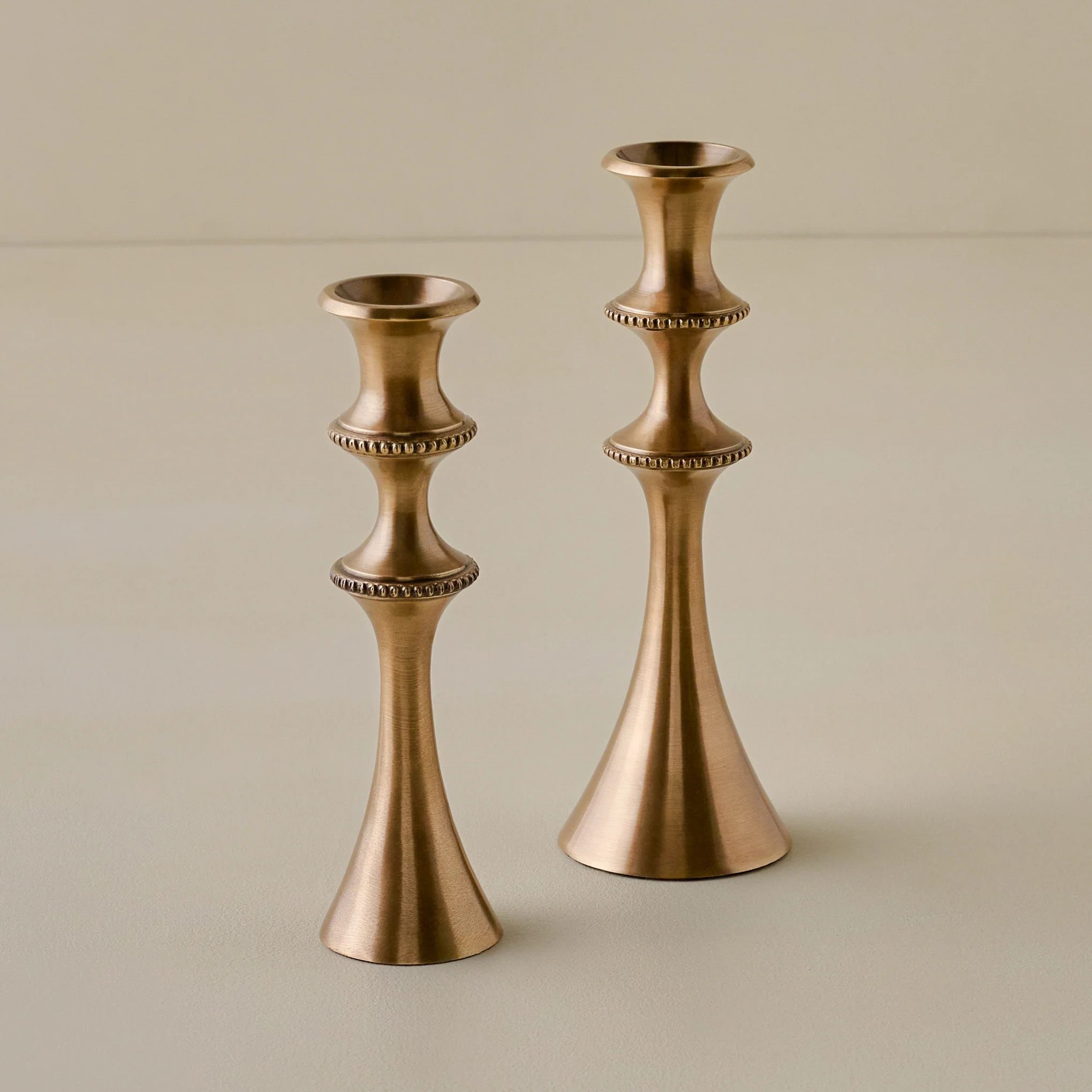 Adler Antiqued Brass Etched Taper Holder - Image 2