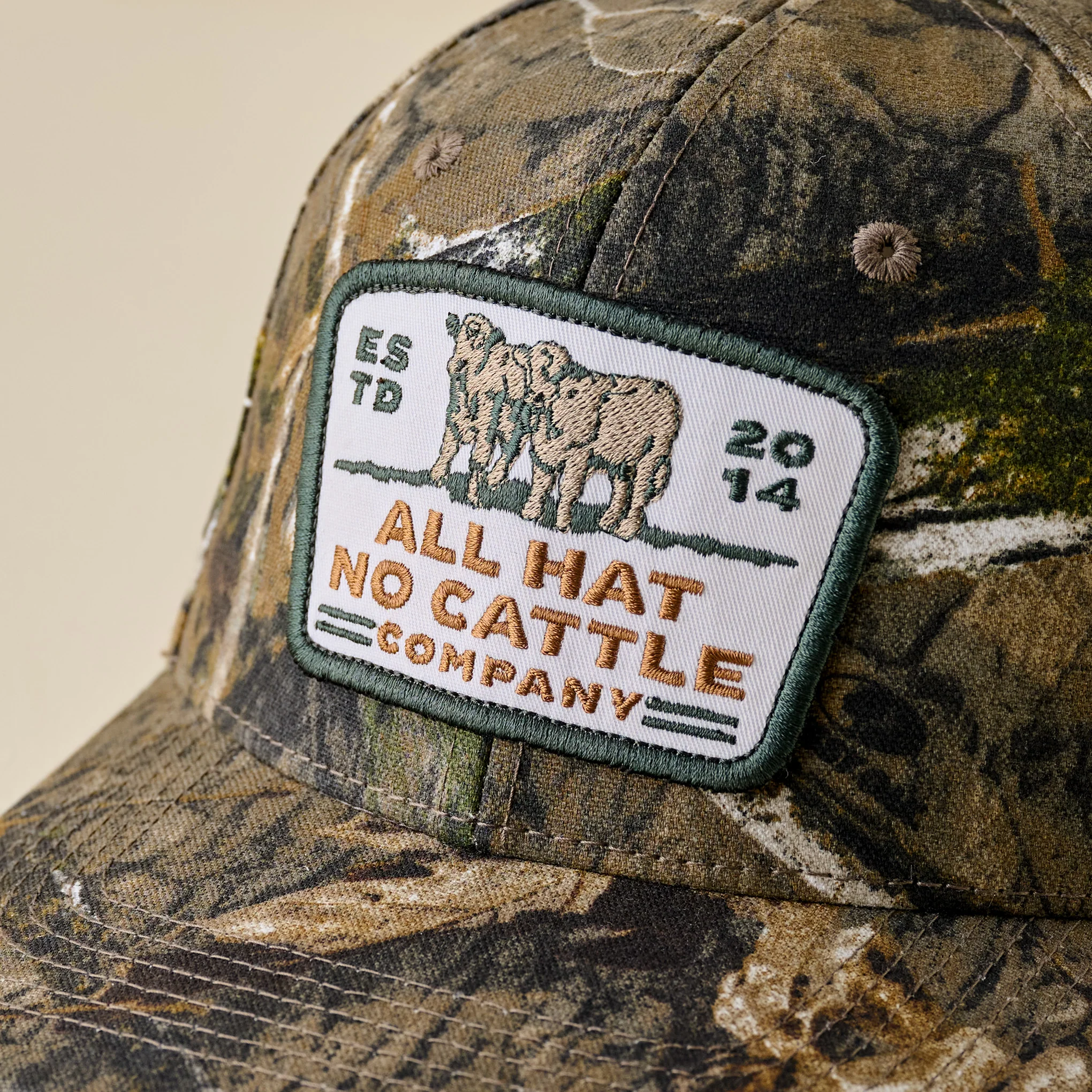 All Hat No Cattle Mossy Oak Camo Hat - Image 2
