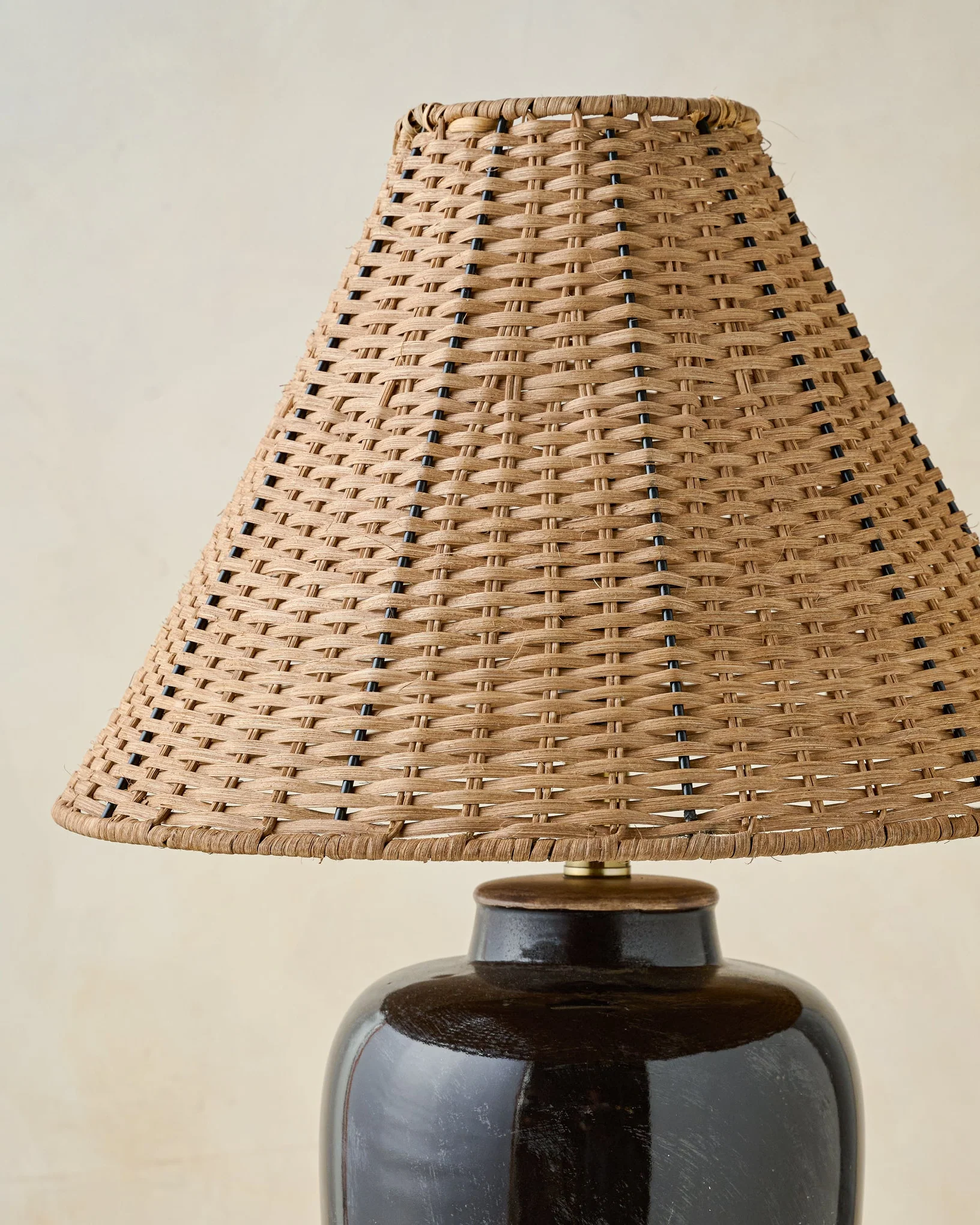 Amalia Table Lamp with Woven Shade - Image 3