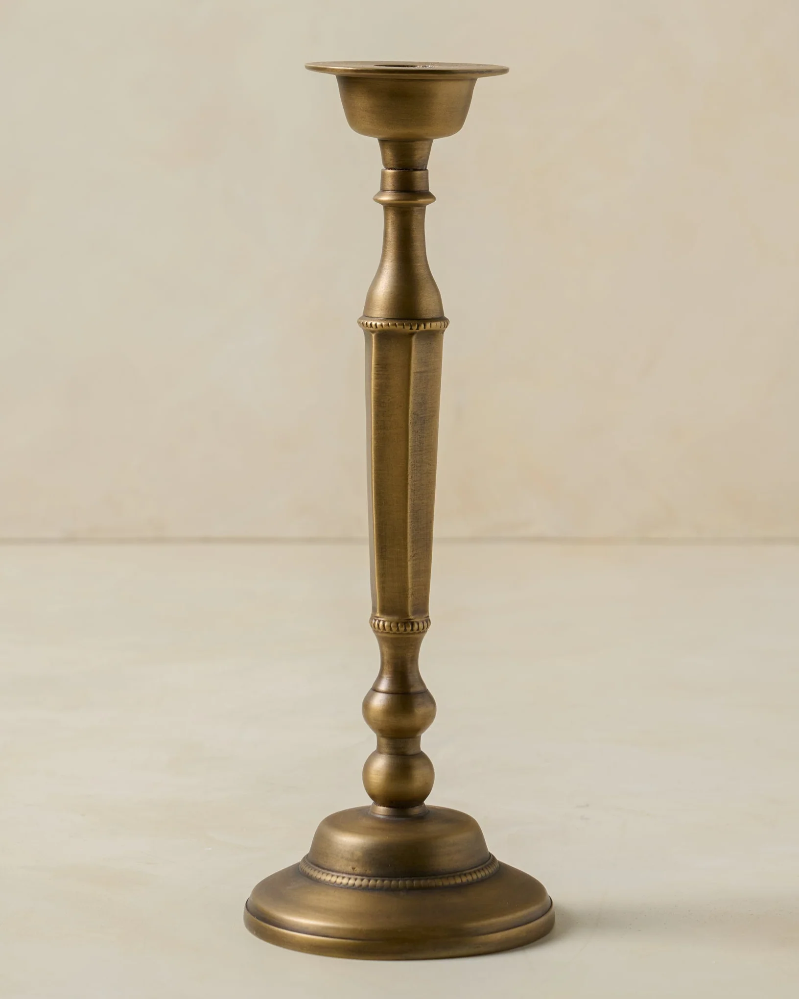 Anna Antique Brass Taper Holder - Image 3