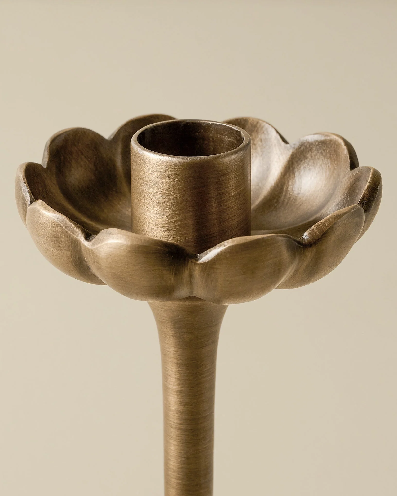 Anna Antique Brass Taper Holder - Image 6