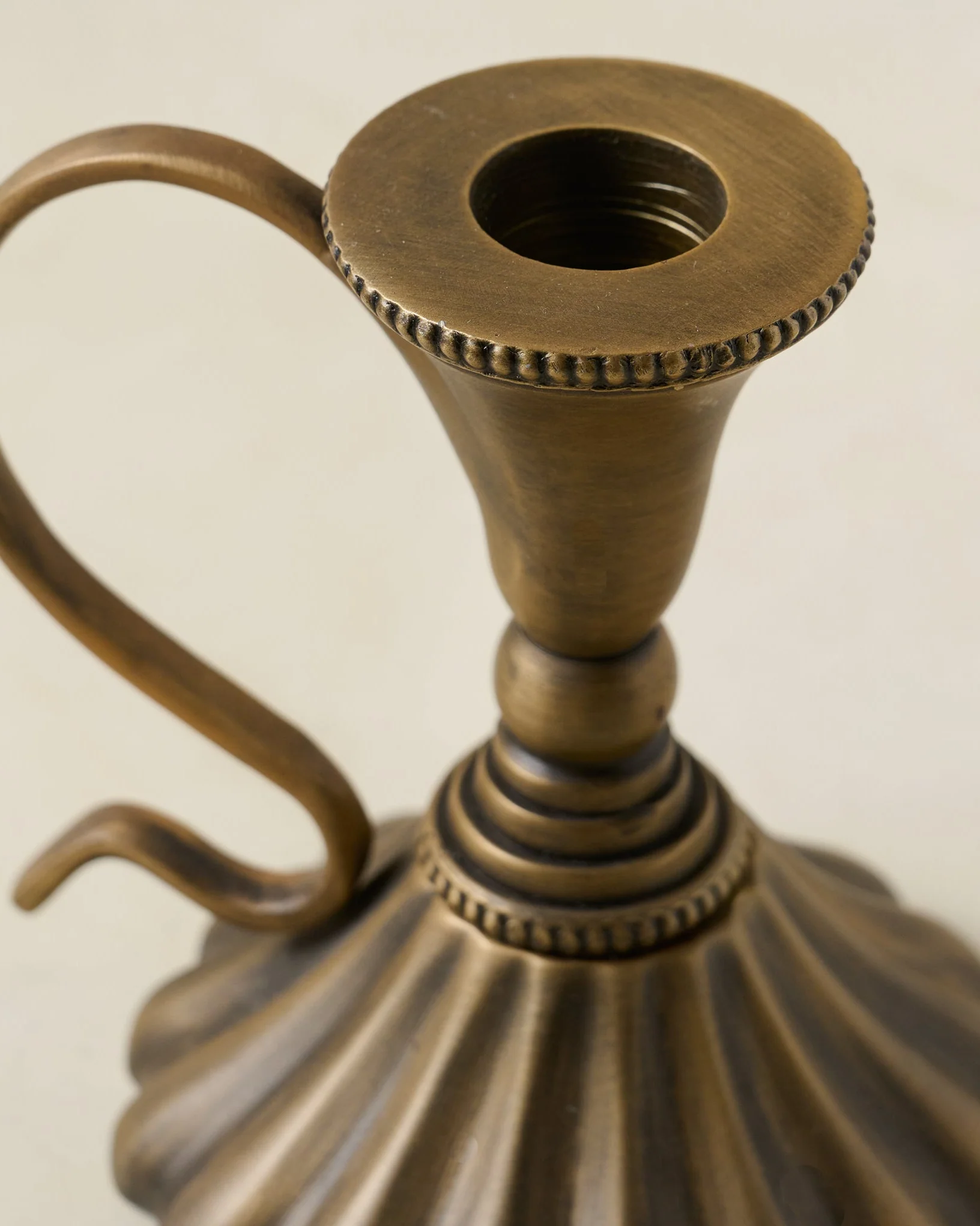 Anna Antique Brass Taper Holder - Image 8