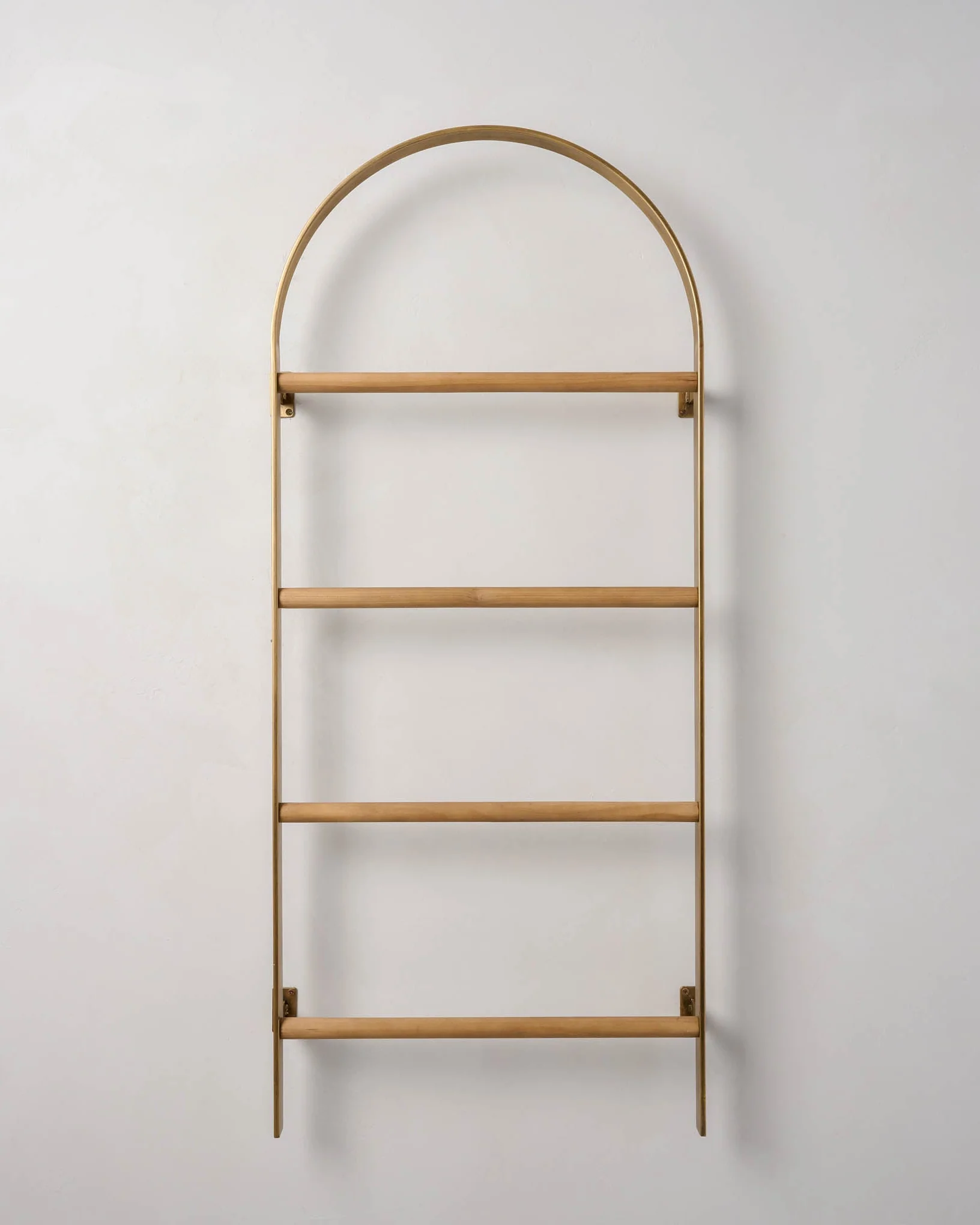 Antique Brass Carmen Wall Ladder - Image 2