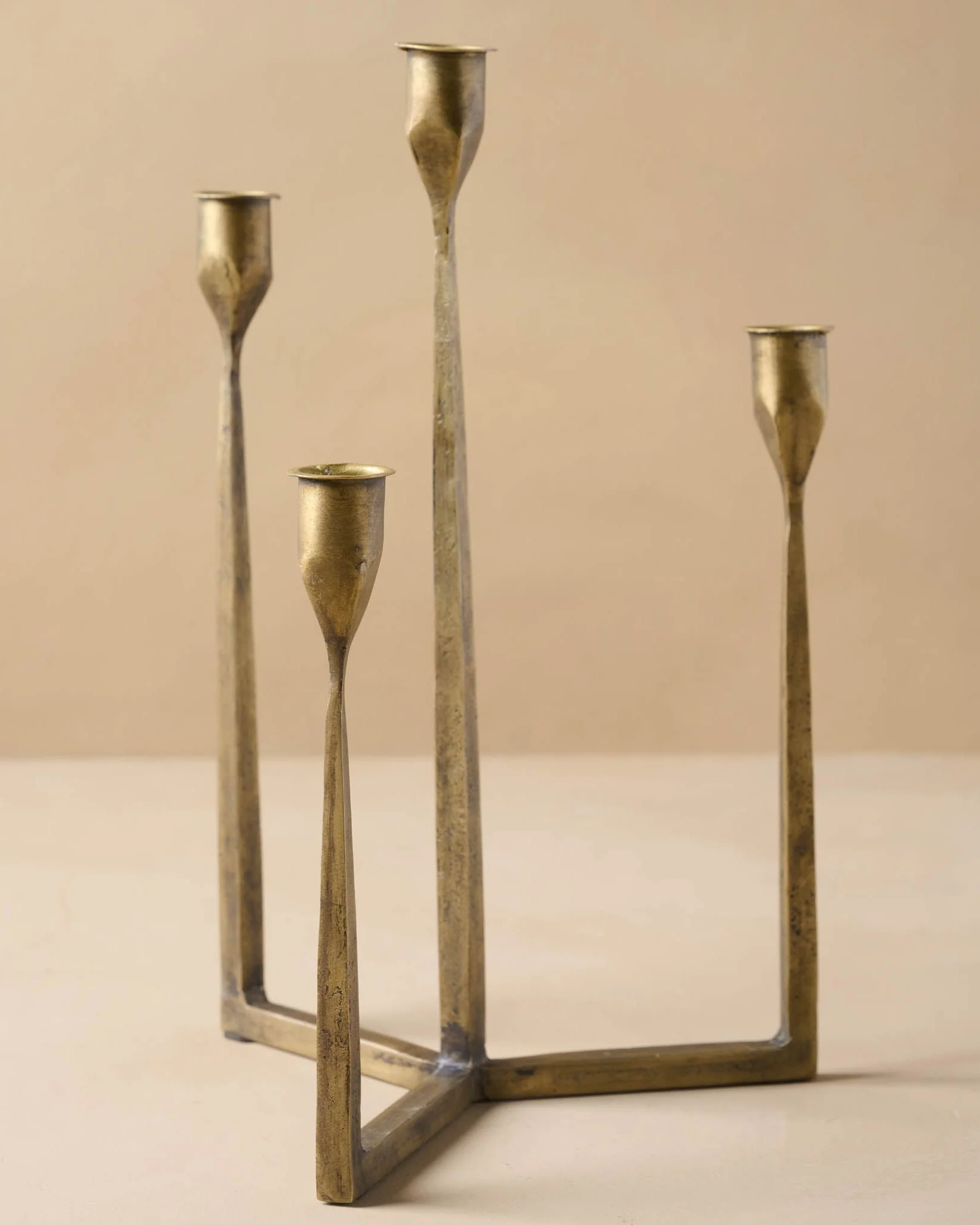 Antique Brass Gatecrest Multi Taper Holder - Image 2