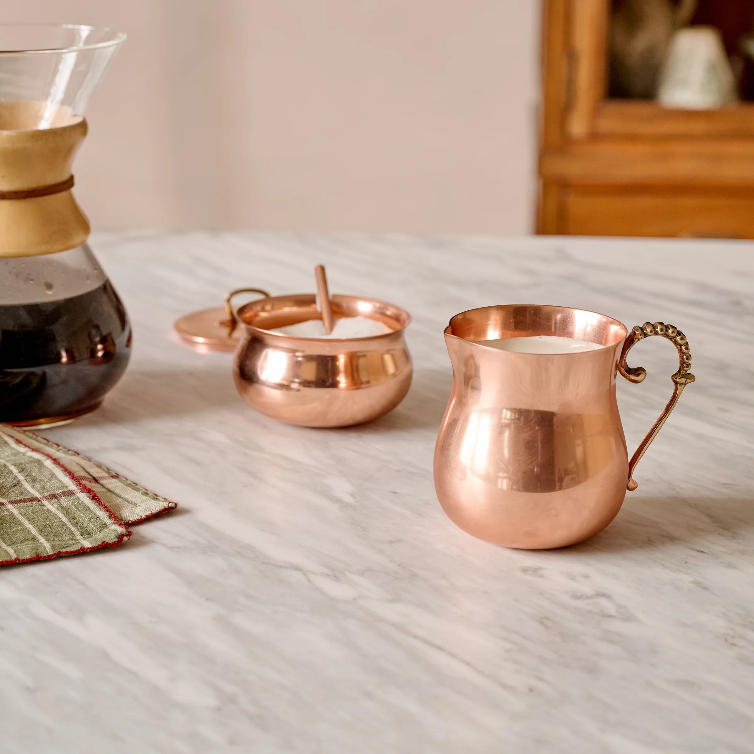 Antique Copper Creamer - Image 3