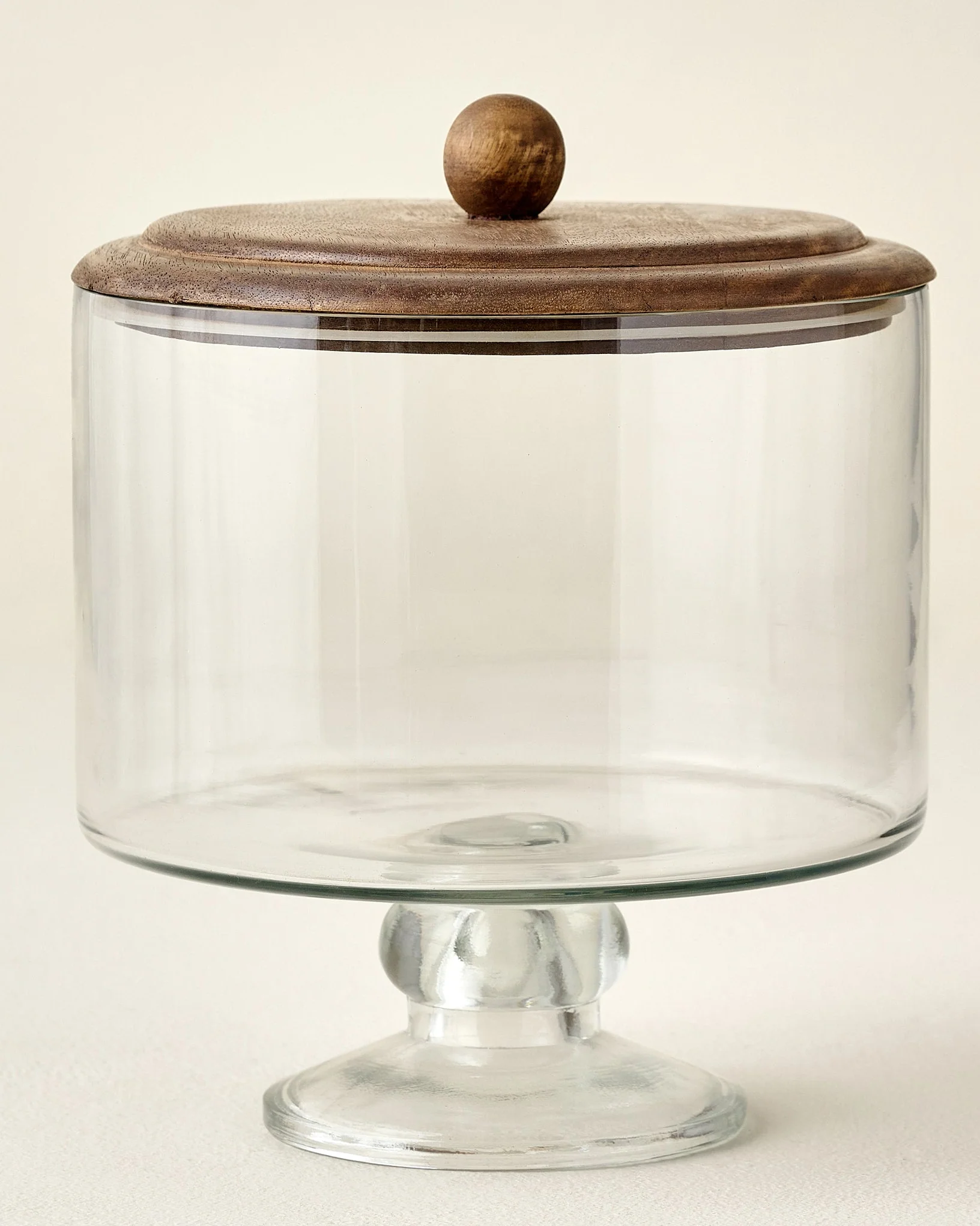 Wood + Glass Trifle Dish