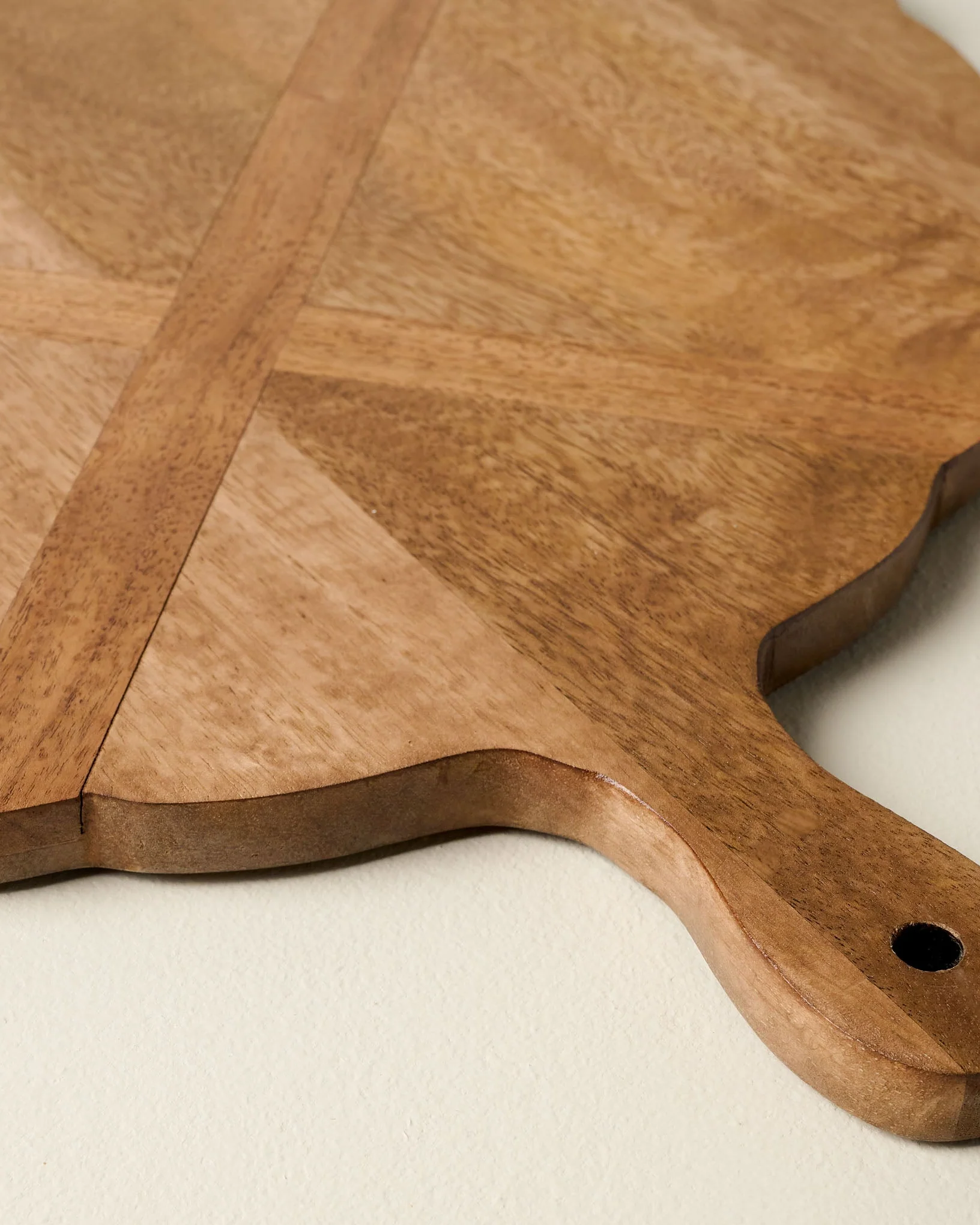 Antiqued Wood Large Oval Serving Board - Image 3