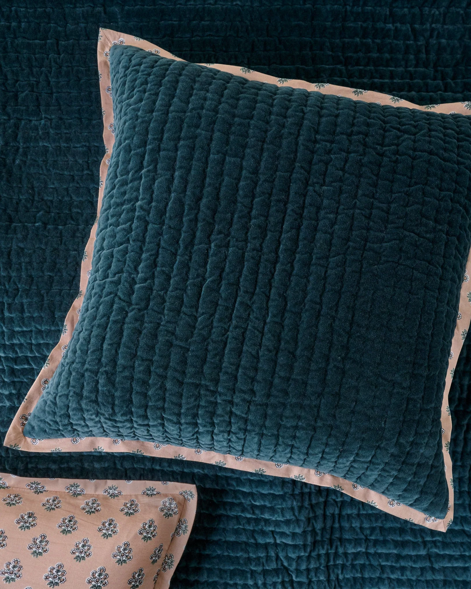 Audrey Velvet Block Print Sham - Magical Forest - Image 2