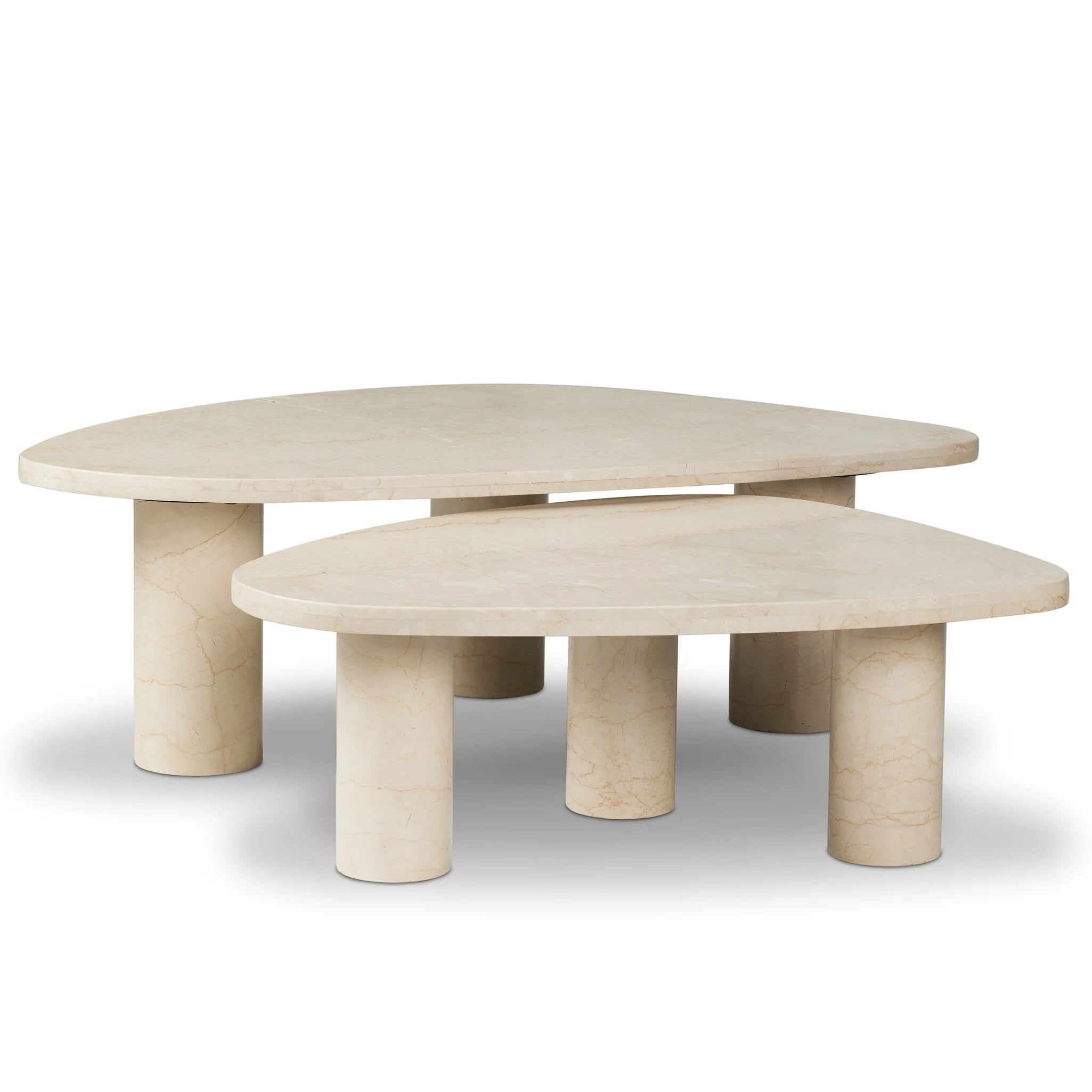 Aurora Marble Nesting Coffee Table - Image 2