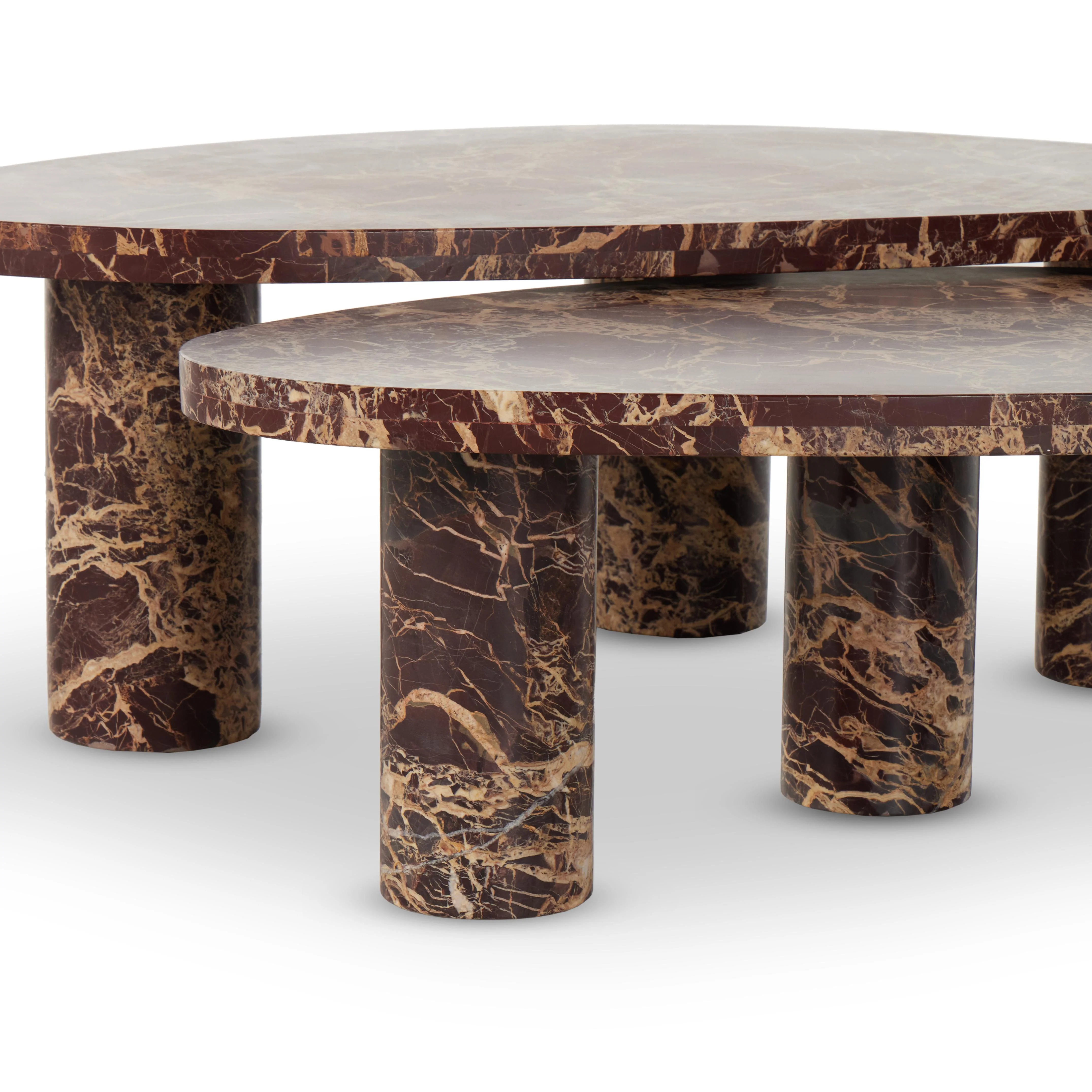 Aurora Marble Nesting Coffee Table - Image 6