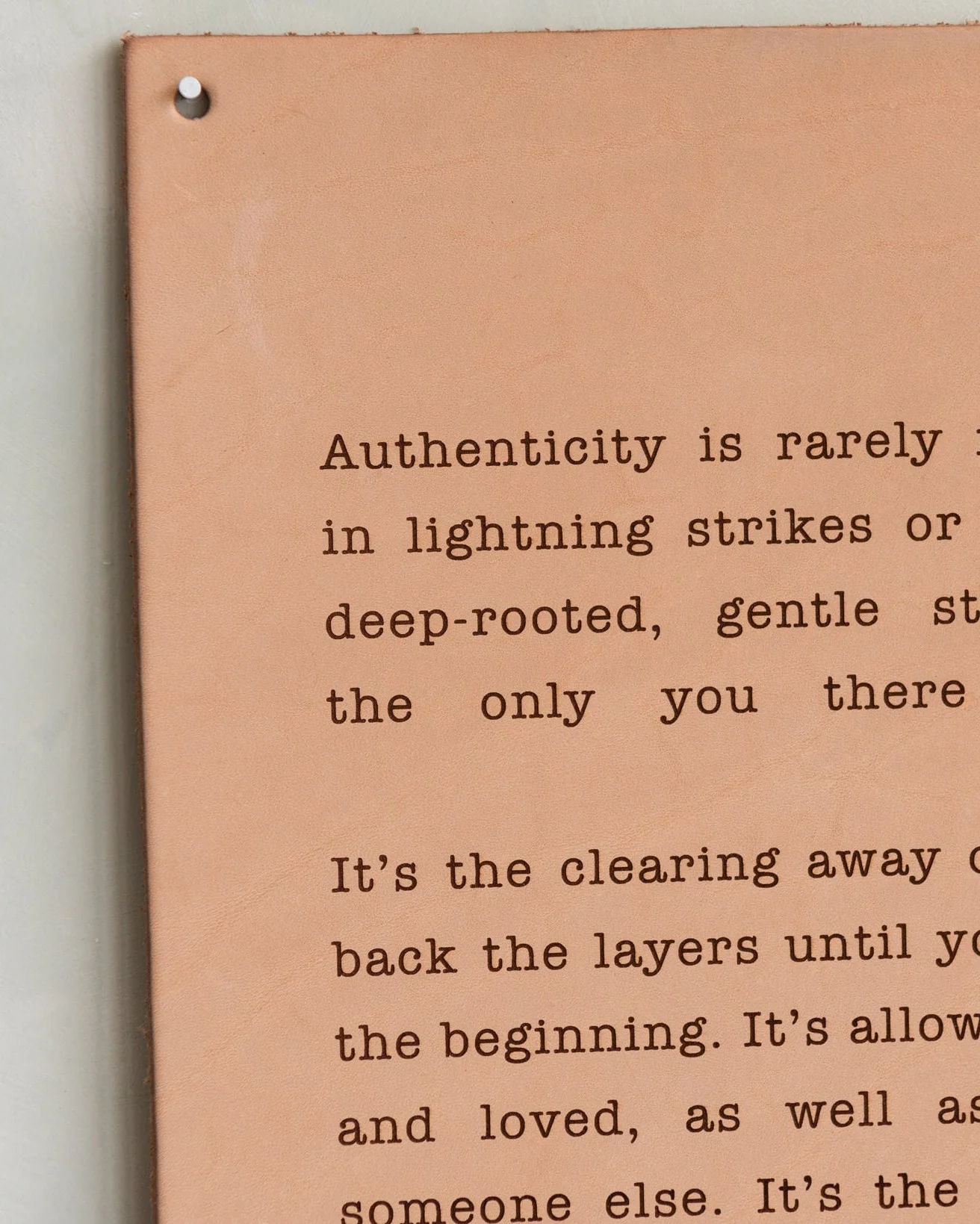 Authenticity Leather Sign - Image 3