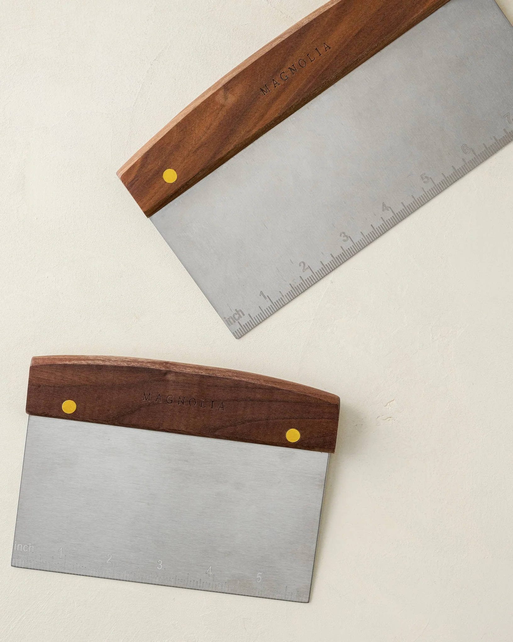 Gristmill Collection Bench Scraper with Walnut Handle (Large) - Image 3