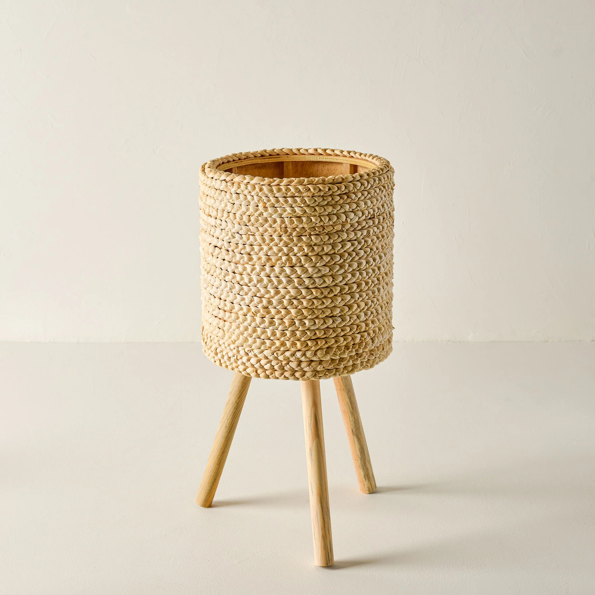 Bleached Woven Plant Stands - Image 5