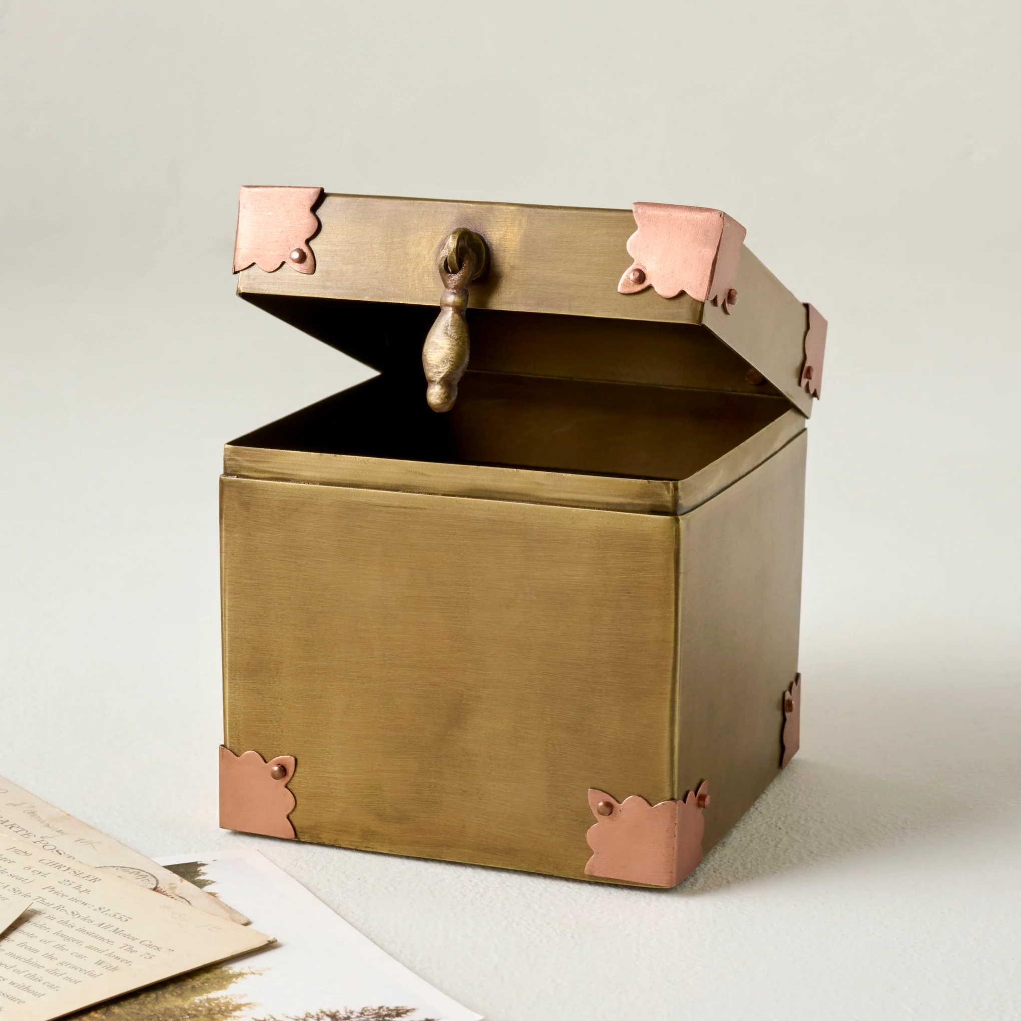 Brass and Copper Decorative Box - Image 5