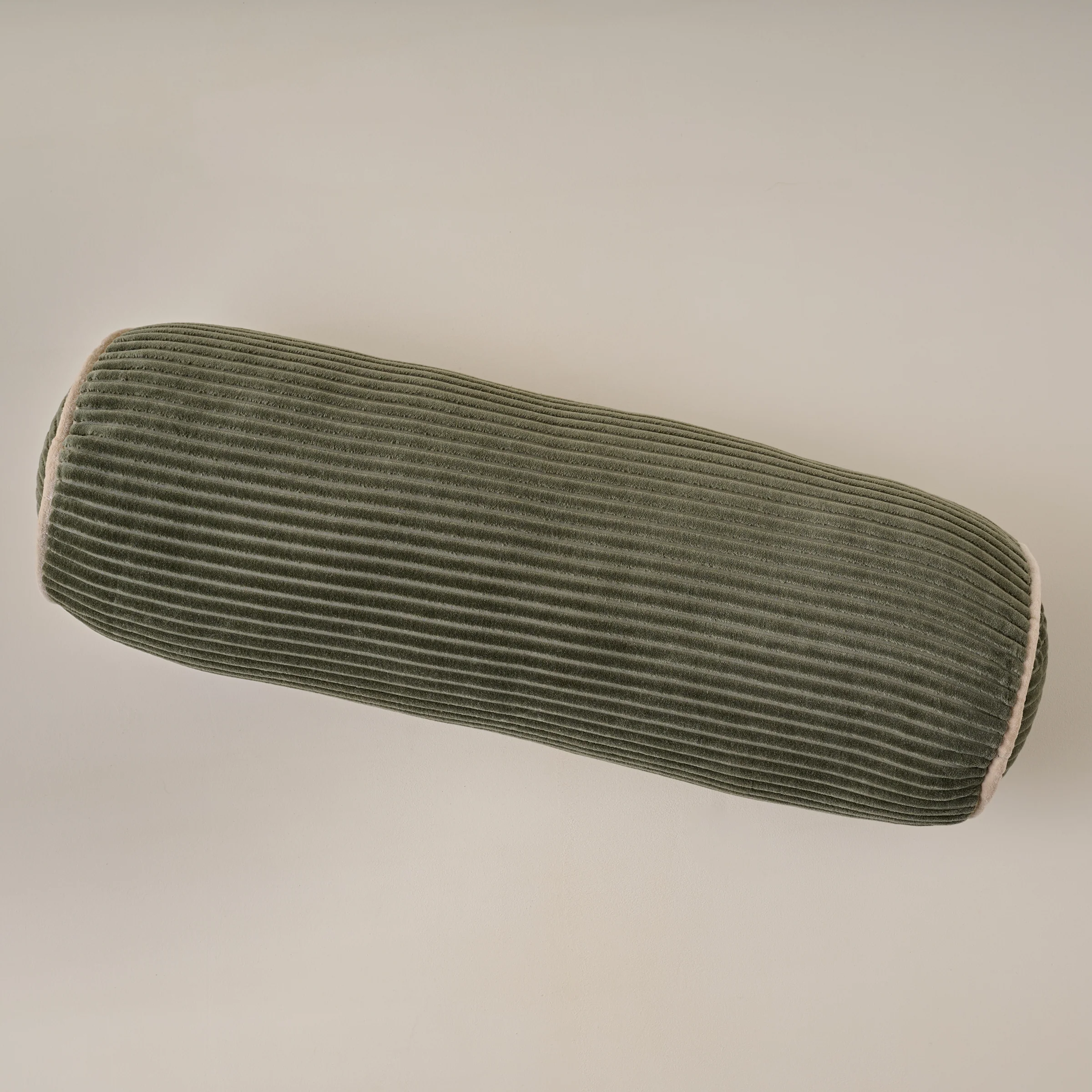 Channeled Velvet Bolster Pillow - Image 4