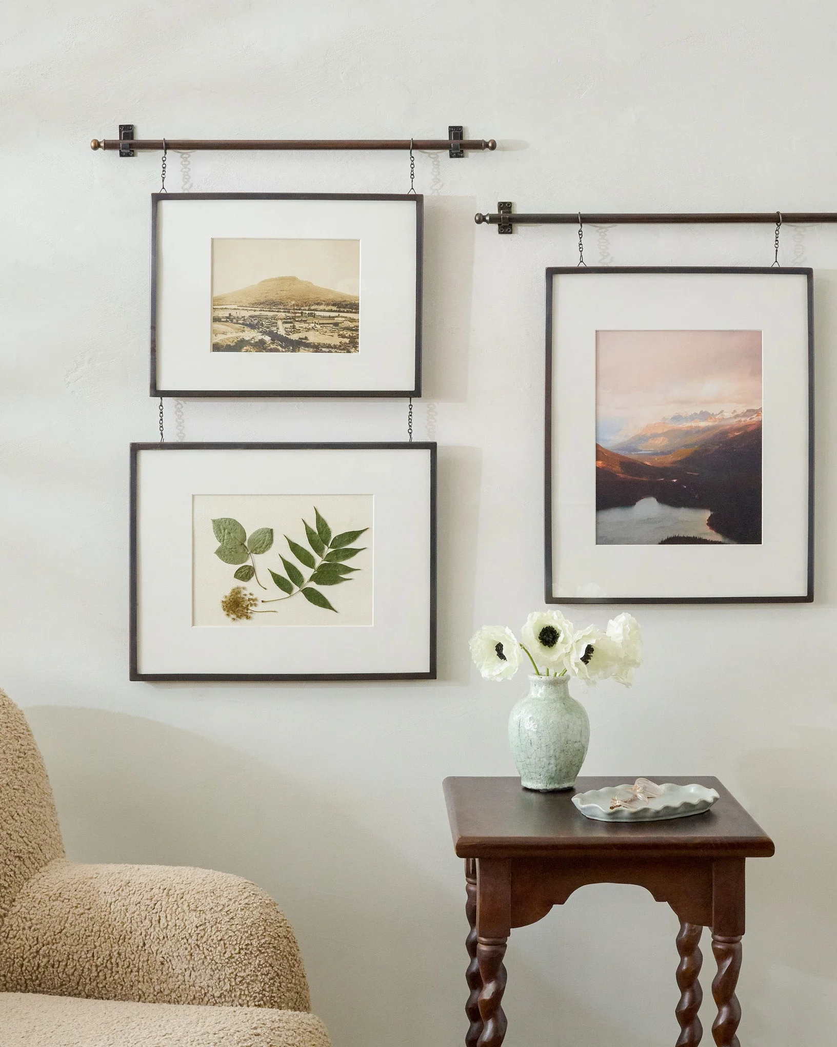 Colleen Antique Bronze Rail Double Picture Frame - Image 3