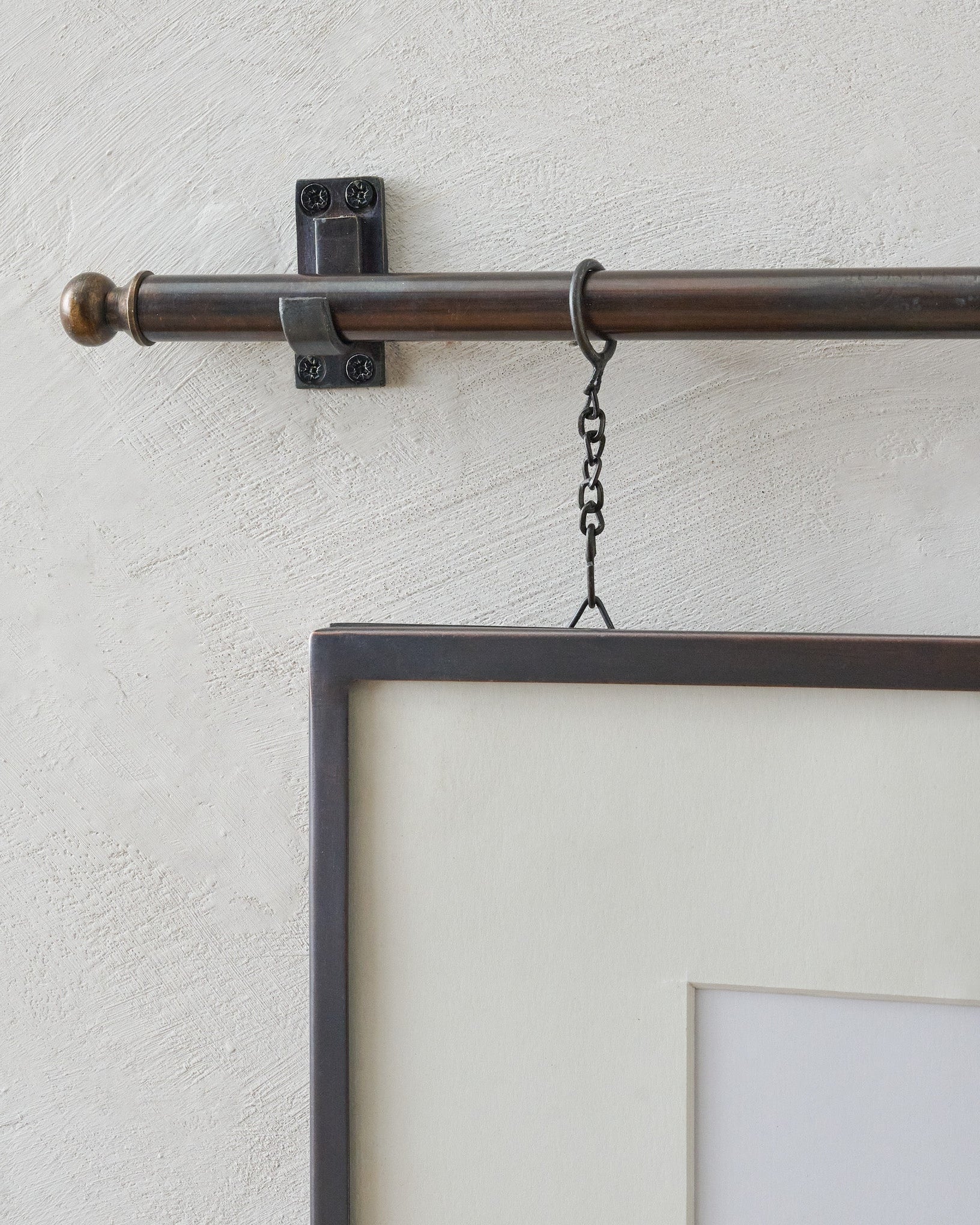 Colleen Antique Bronze Rail Double Picture Frame - Image 4