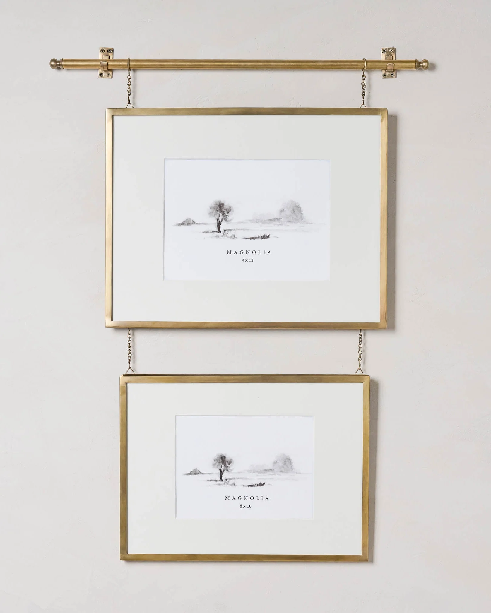 Colleen Brass Rail Double Picture Frame - Image 3