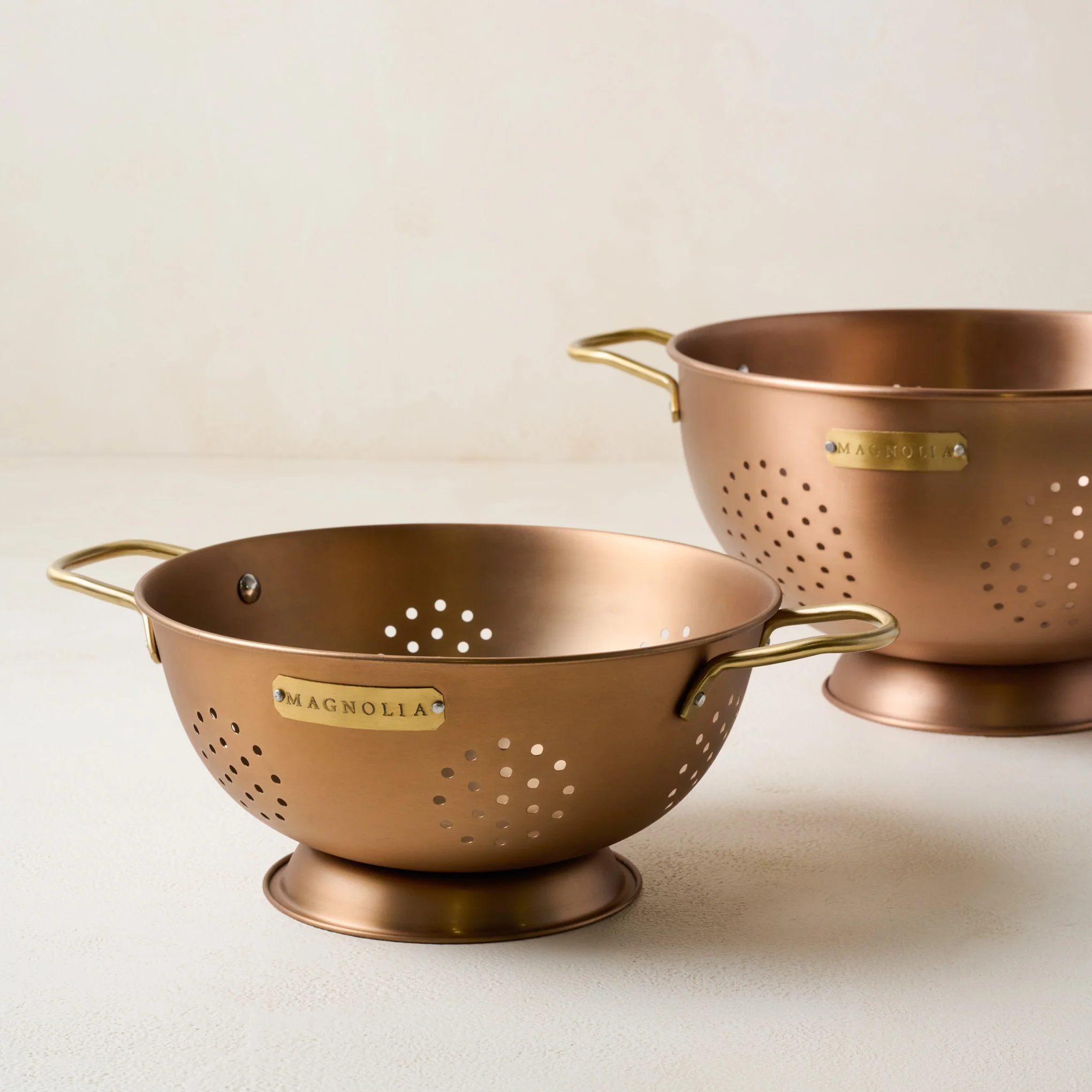 Copper and Brass Colander - Image 4