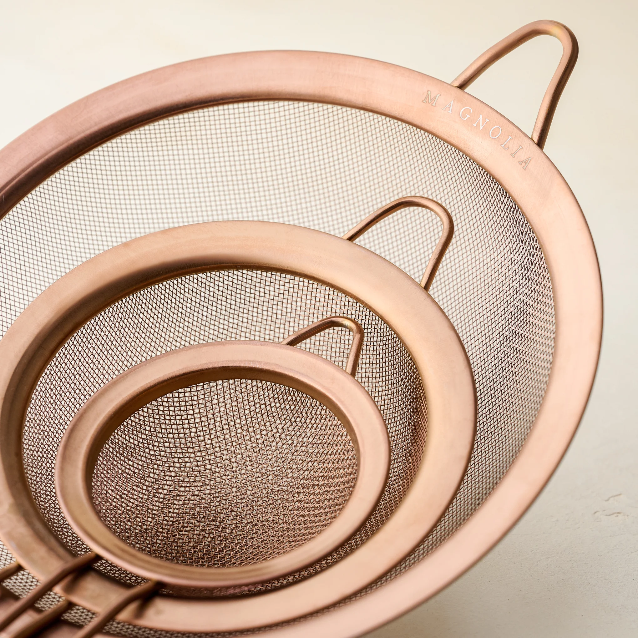 Copper Sieves Set of 3 - Image 3