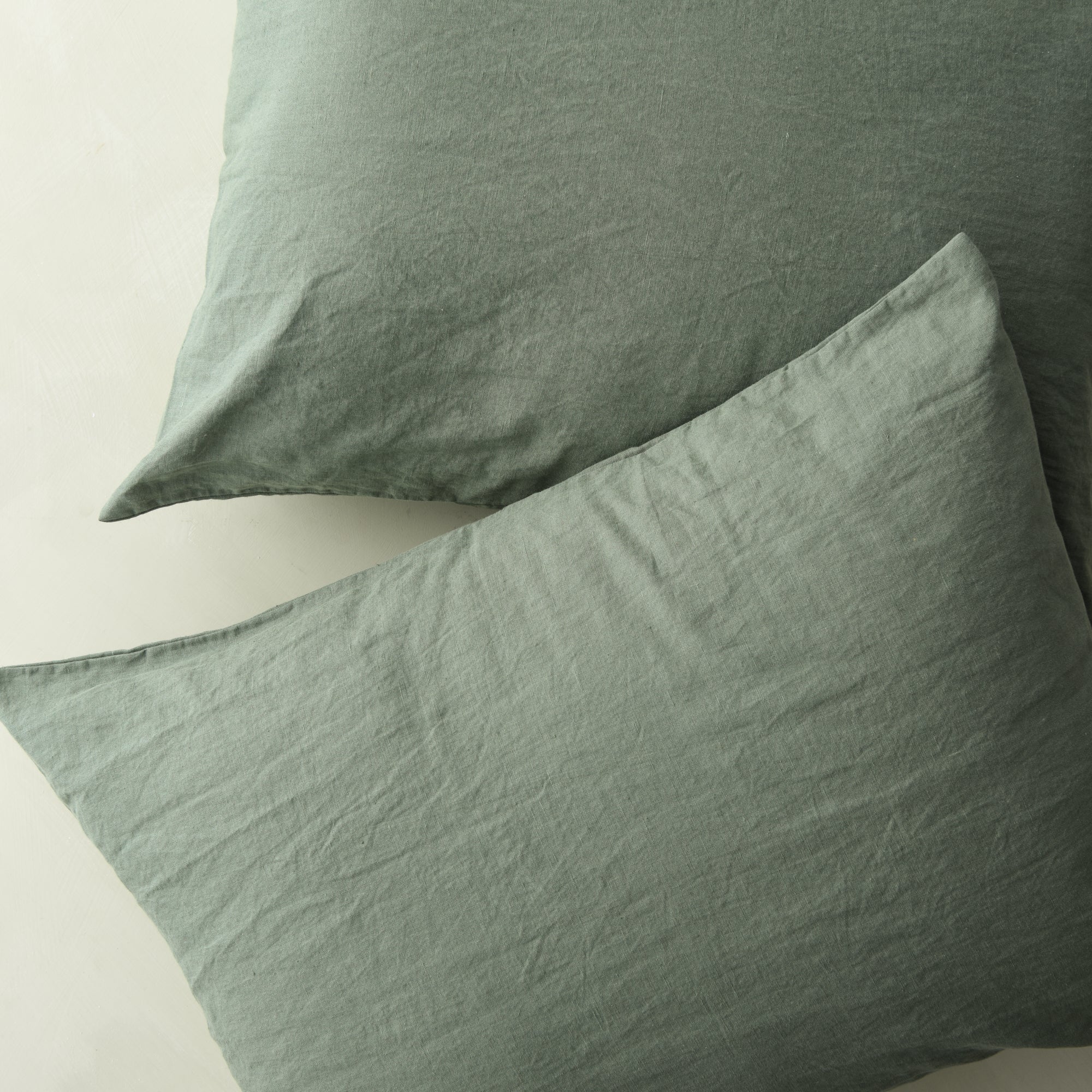 Dusty Green Linen Cotton Pillow Sham - Image 4