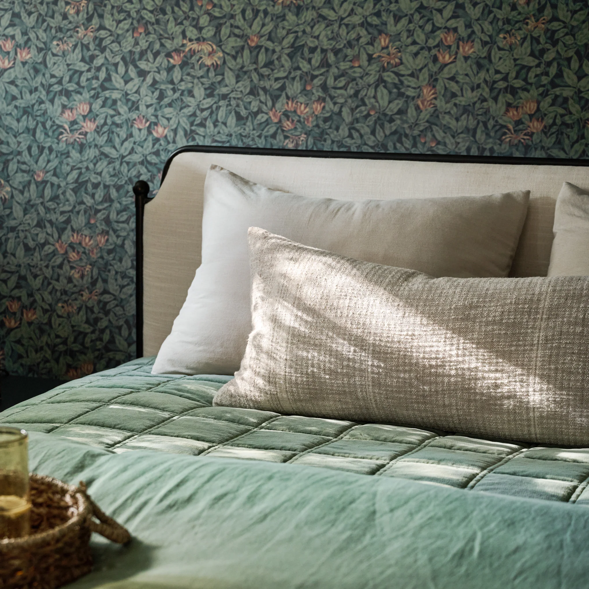 Weekend Velvet Quilt - Dusty Green - Image 7