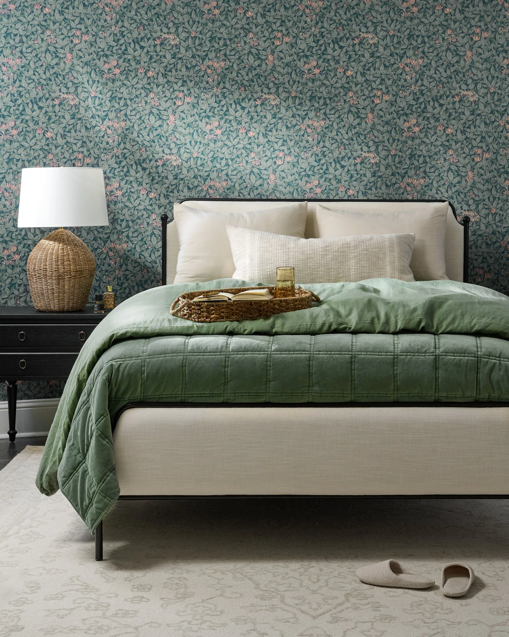 Weekend Velvet Quilt - Dusty Green - Image 8