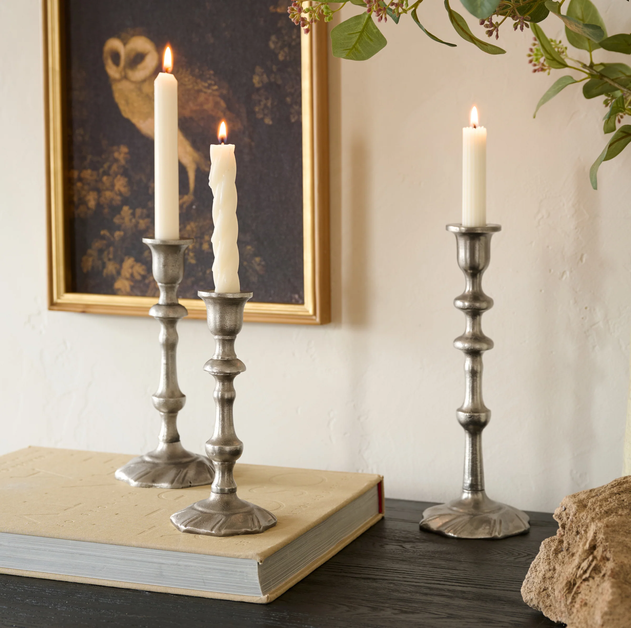 Elise Antique Inspired Taper Holder - Image 2