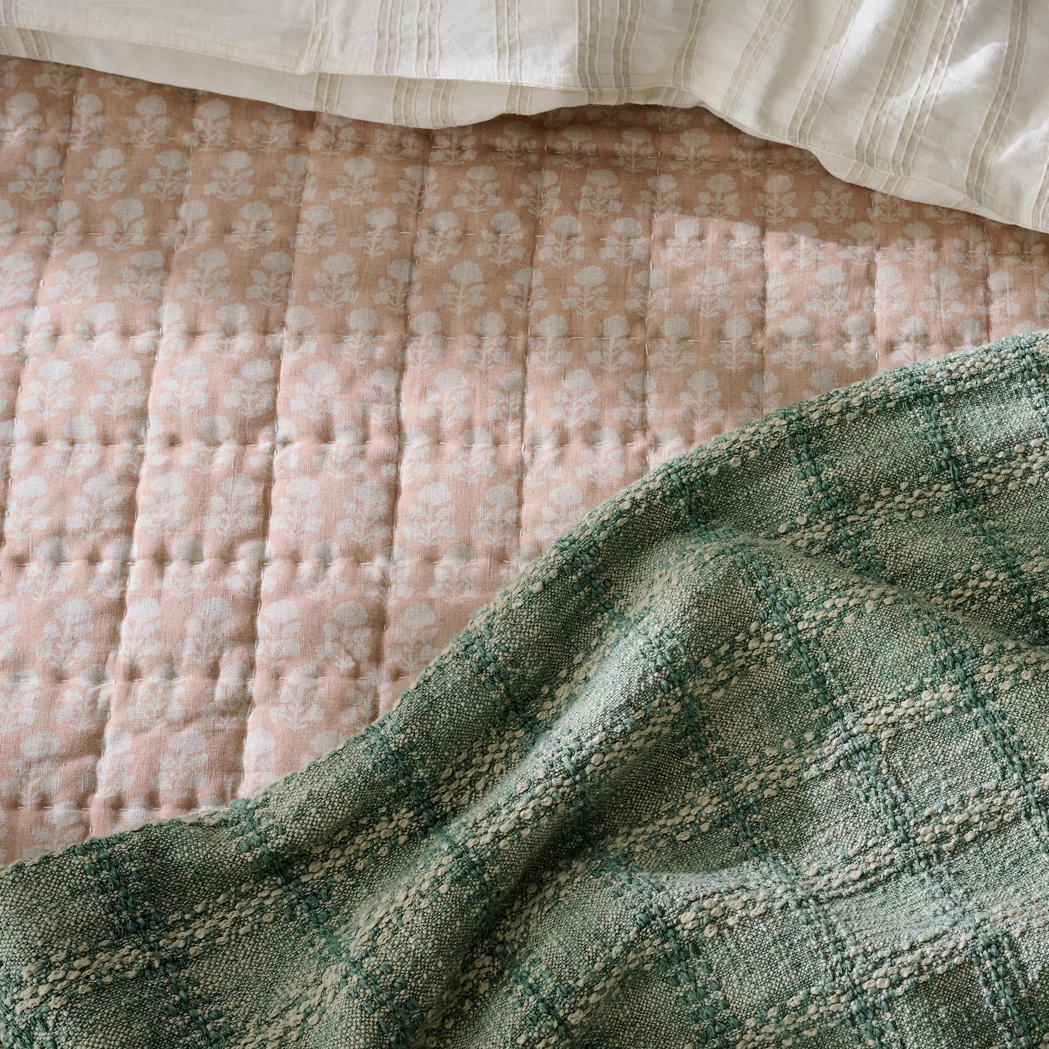 Ellie Block Print Quilt - Image 5