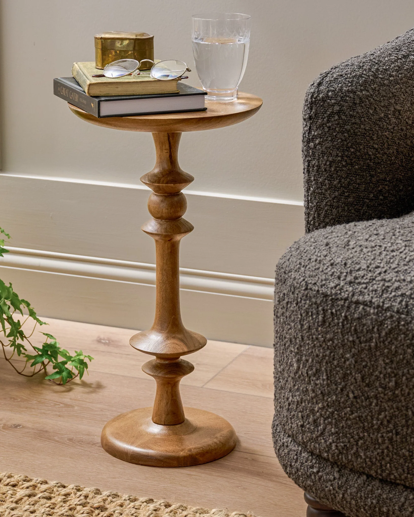 Enzo Turned Wood Cocktail Table