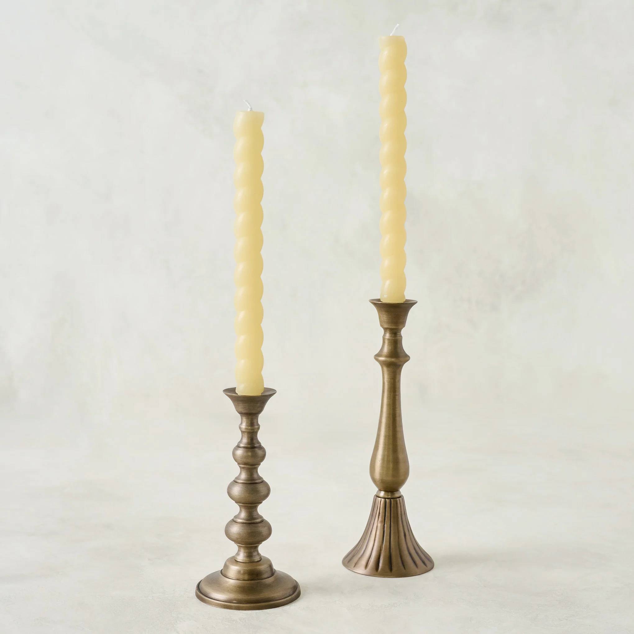 Faris Antiqued Brass Candleholder - Image 5