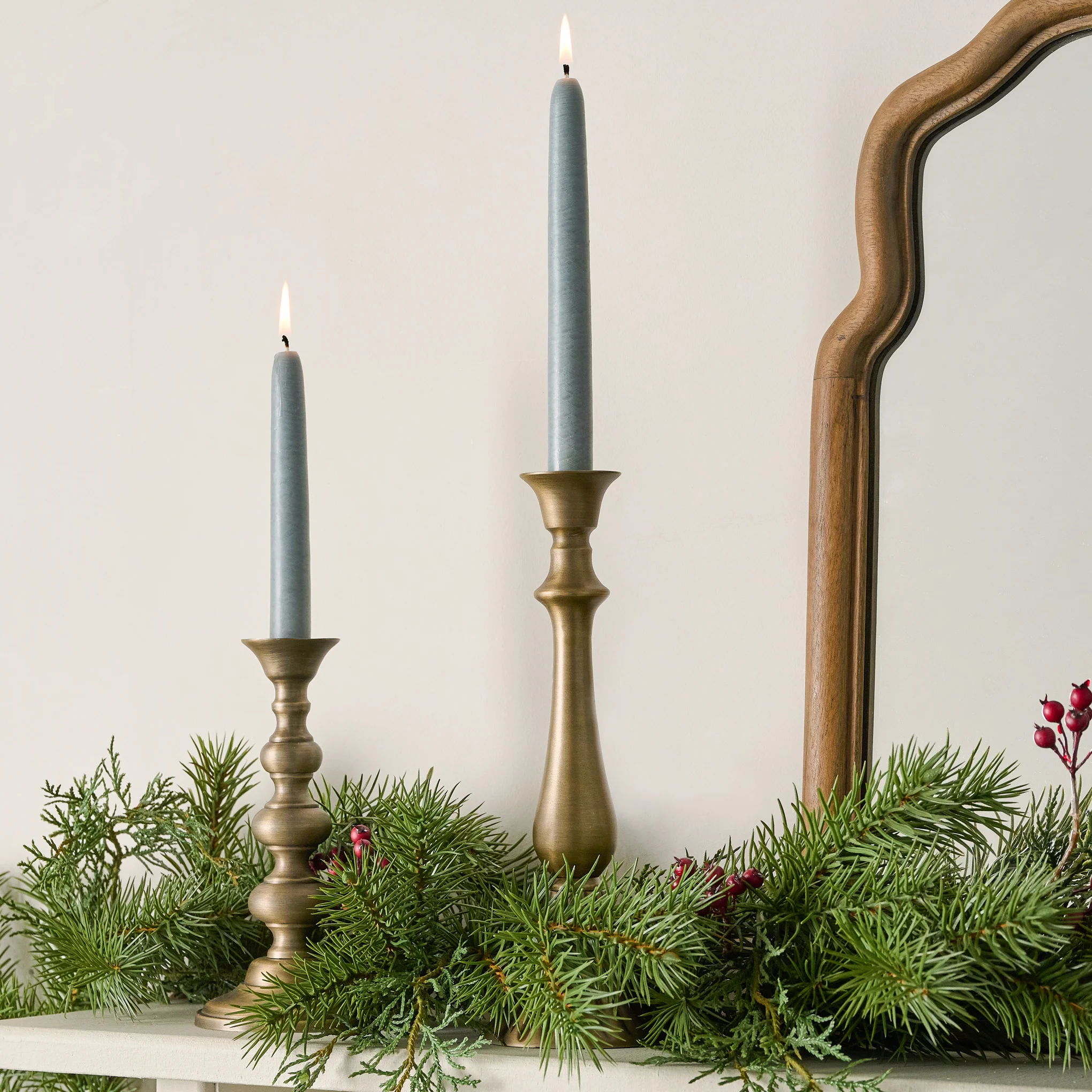 Faris Antiqued Brass Candleholder - Image 8