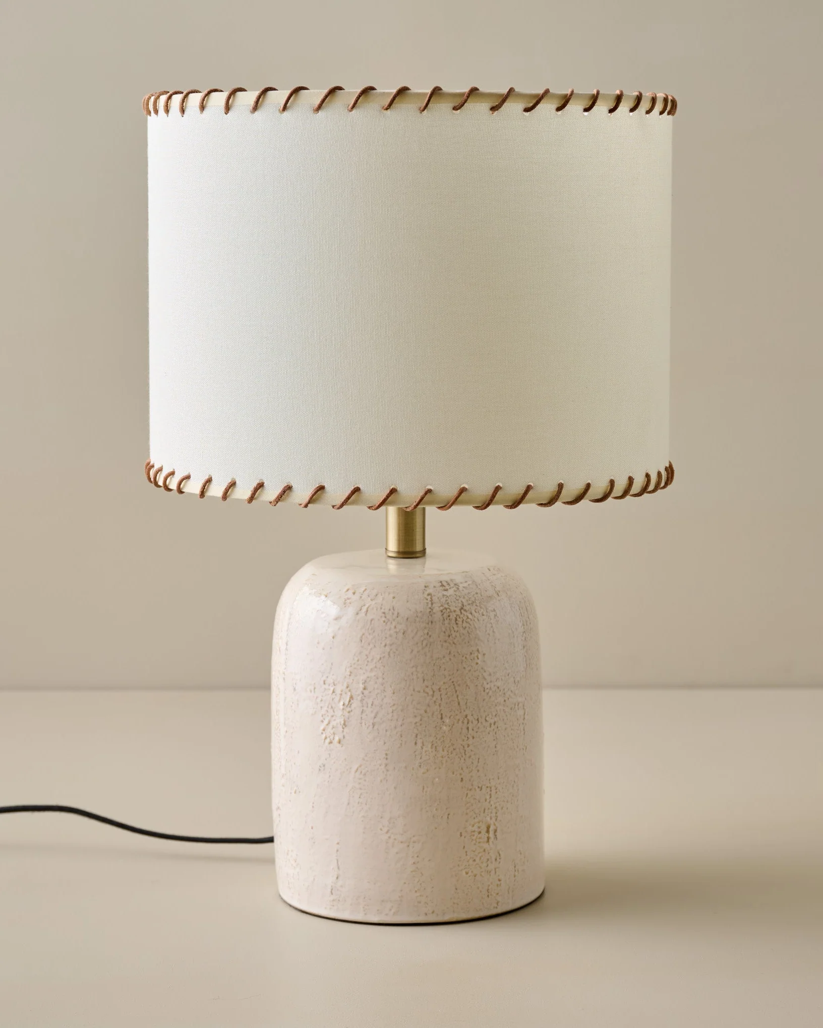 Farrah Table Lamp - Textured Cream - Image 18