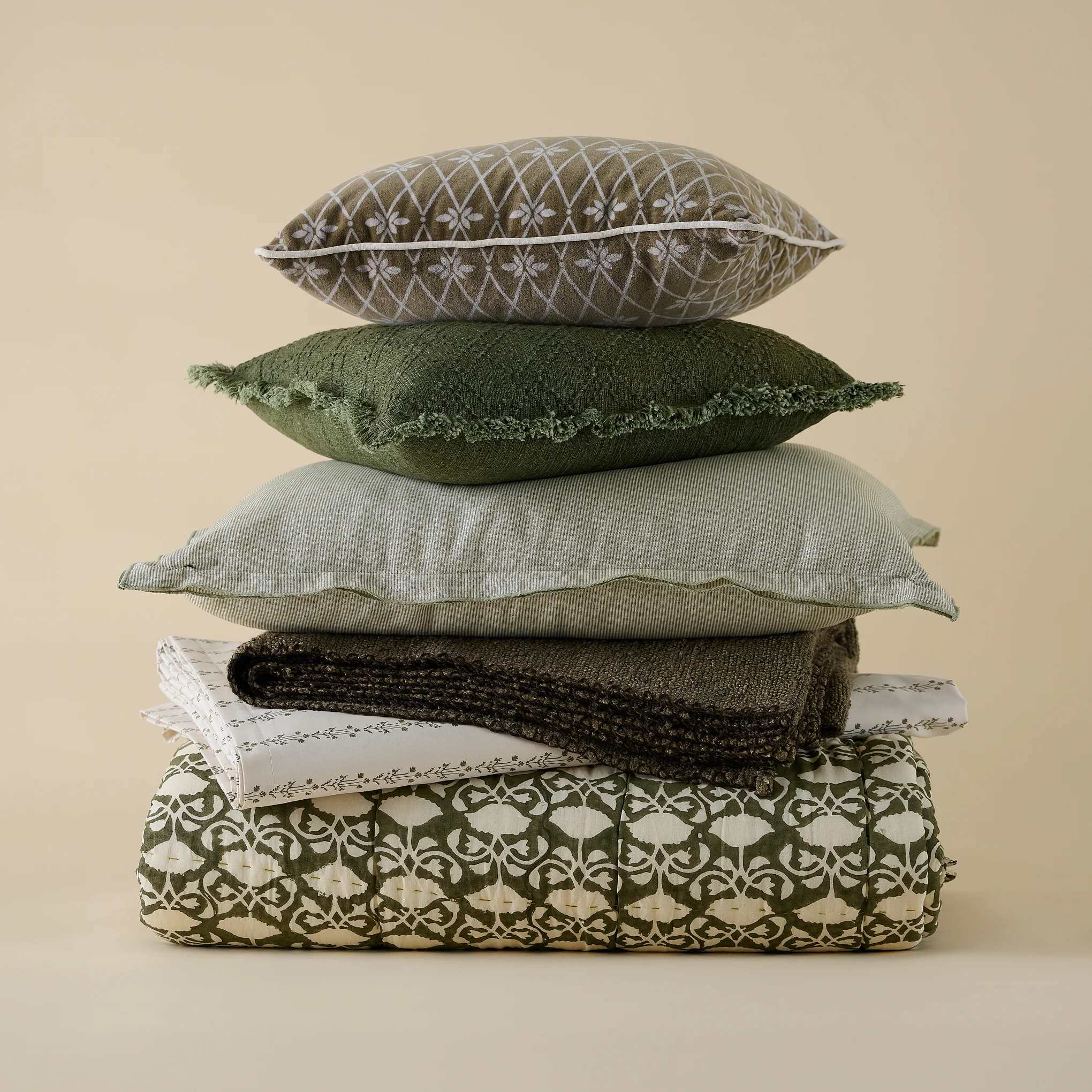 Sylvie Vine Printed Sheet Set - Image 6