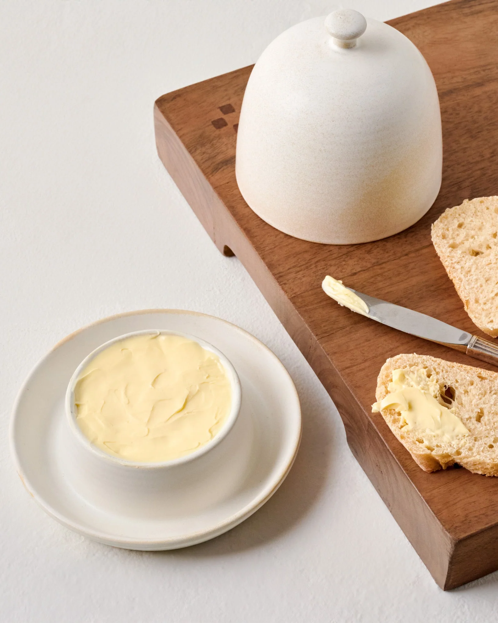 French White Butter Dish - Image 2