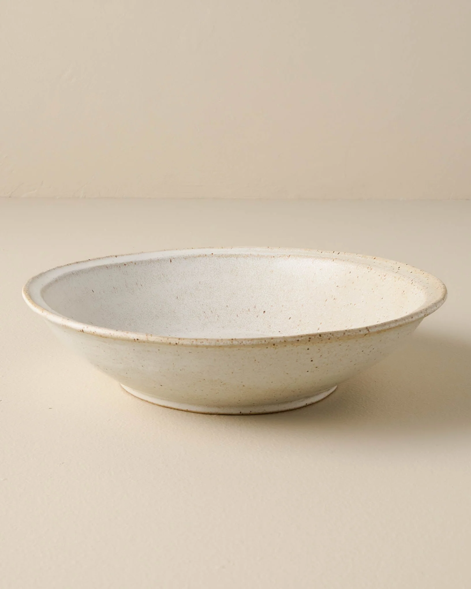 French White Speckle Pasta Bowl - Image 2