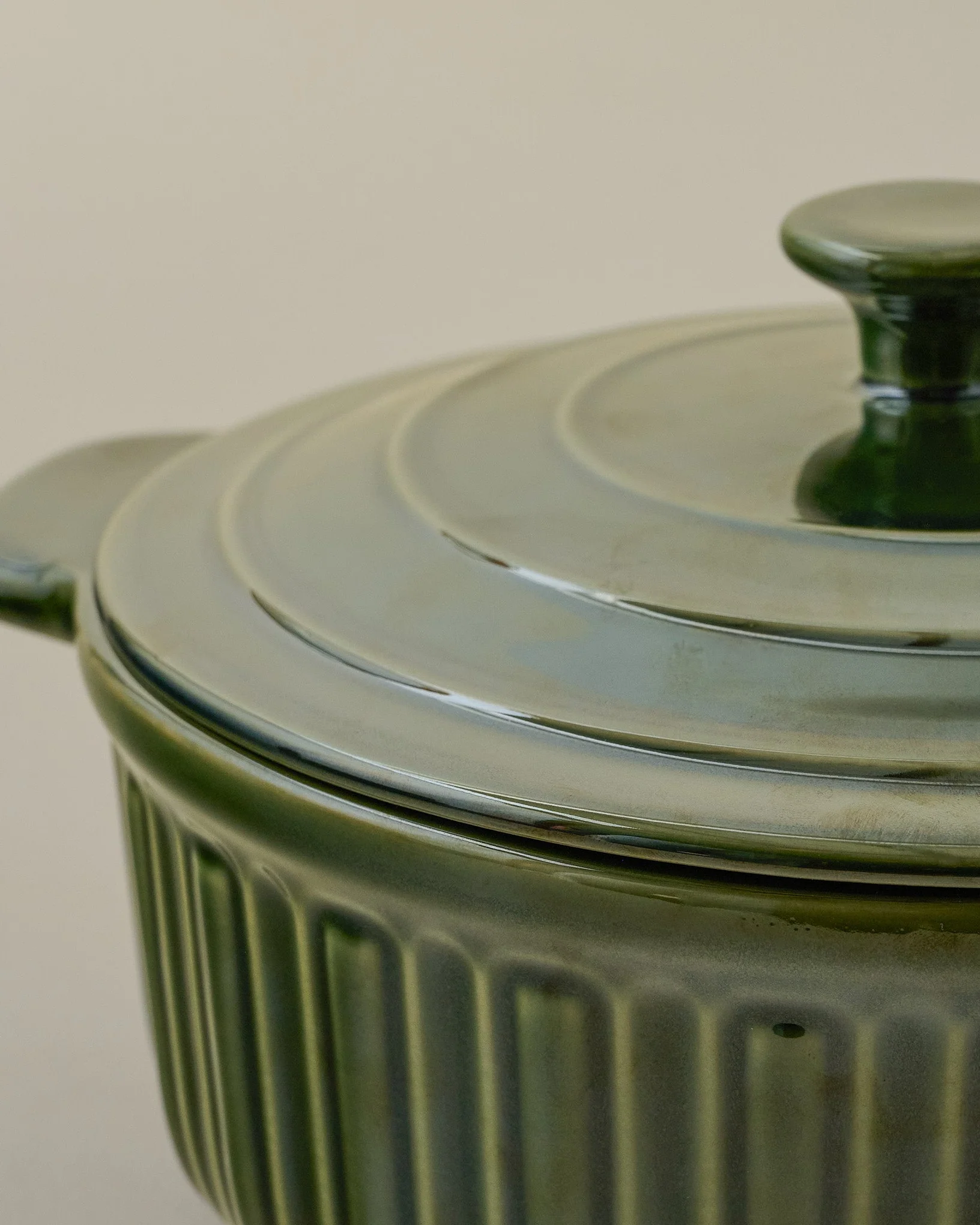 The Cottage Collection Forest Green Baking Dish with Lid - Image 2