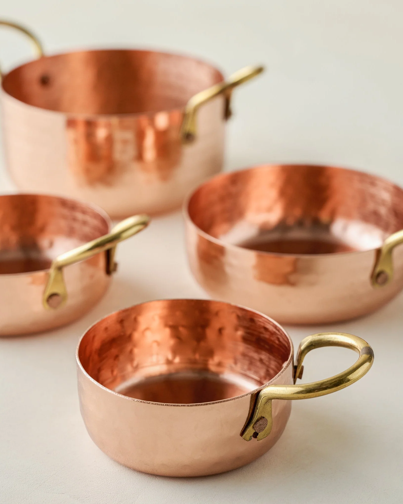 Hammered Copper & Gold Measuring Cups - Image 3