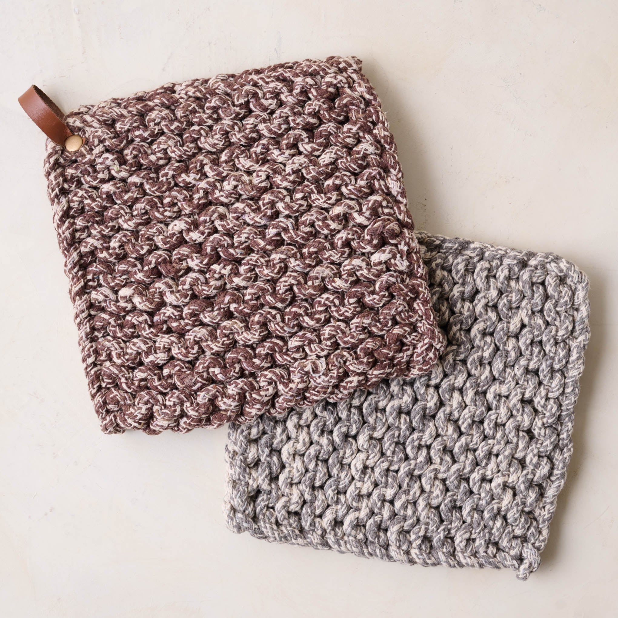 Heathered Hand Crocheted Pot Holder - Image 4
