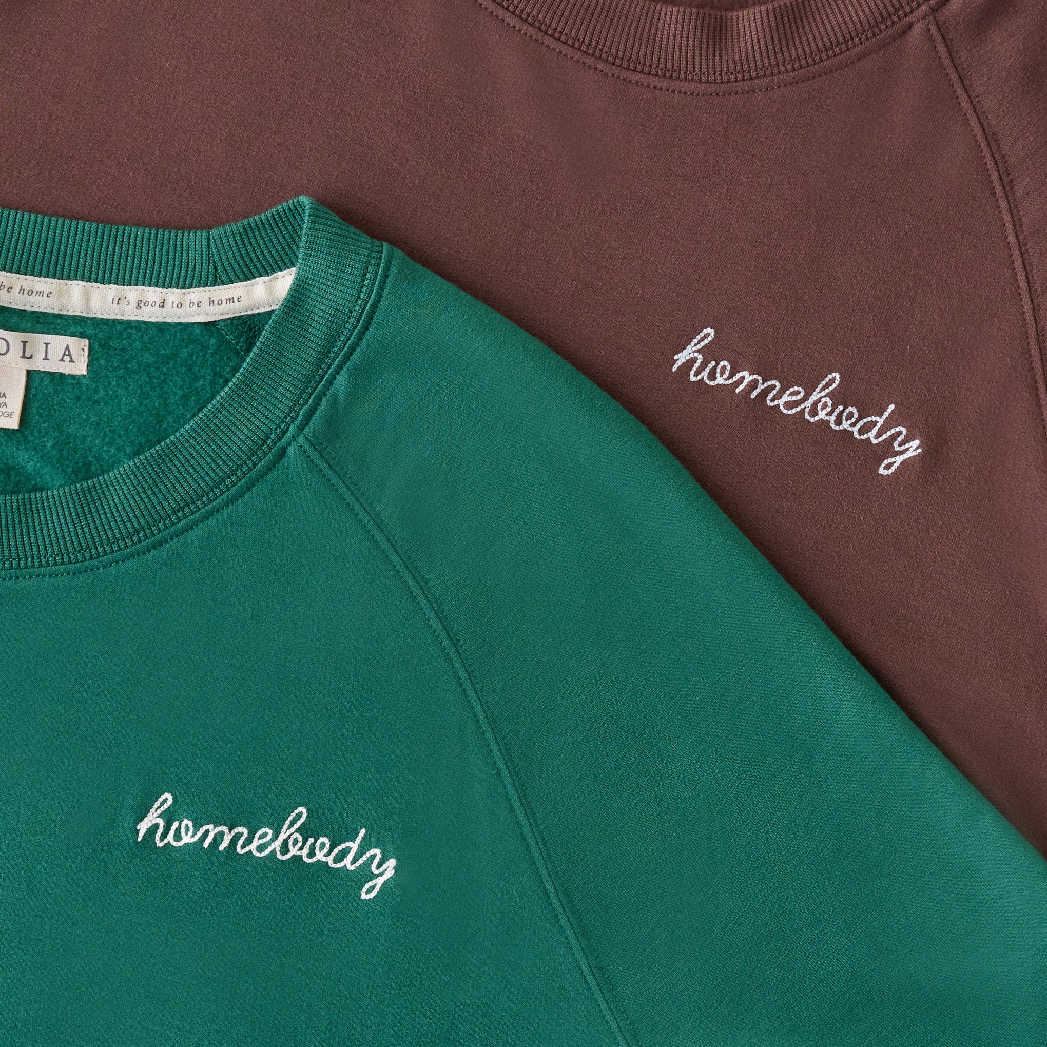 Homebody Posy Green Crewneck Loungewear Set - Image 2
