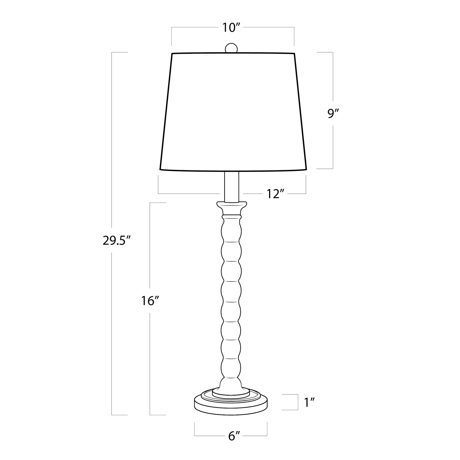 Hughes Birch Wood Table Lamp - Image 7