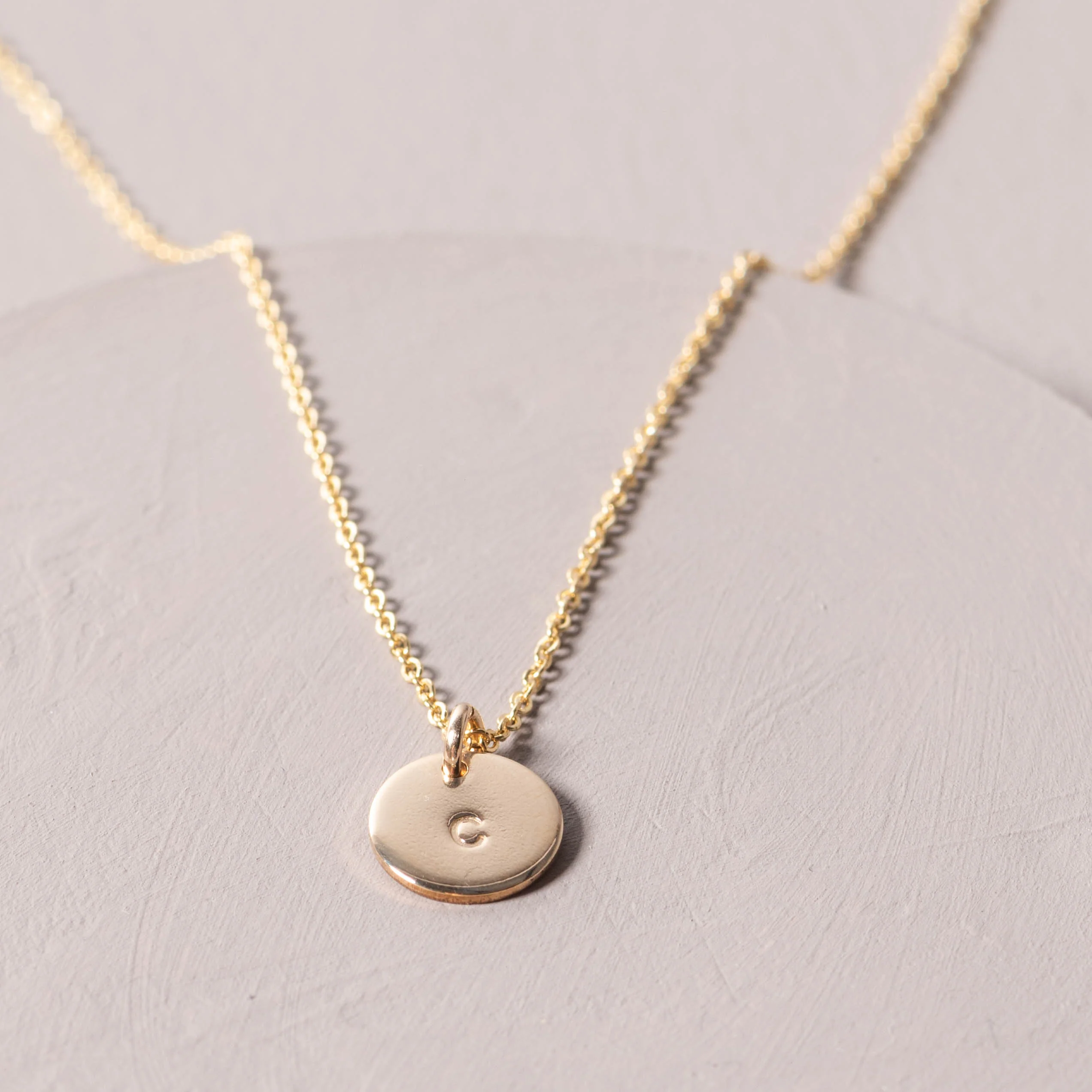 Initial Disc Necklace - Image 4