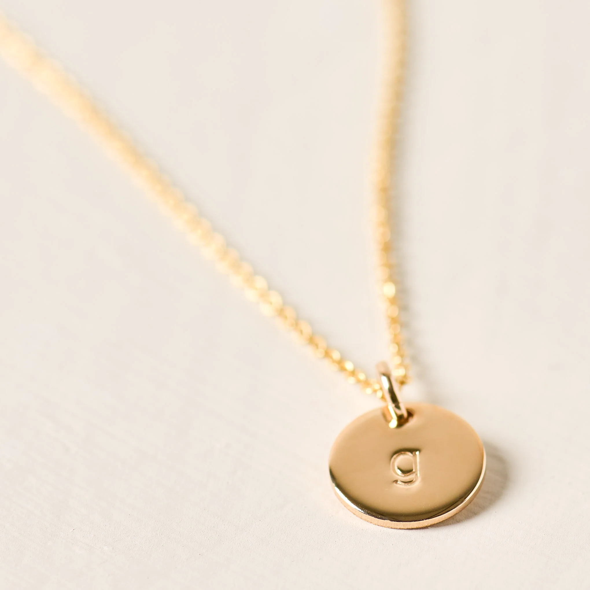 Initial Disc Necklace - Image 8
