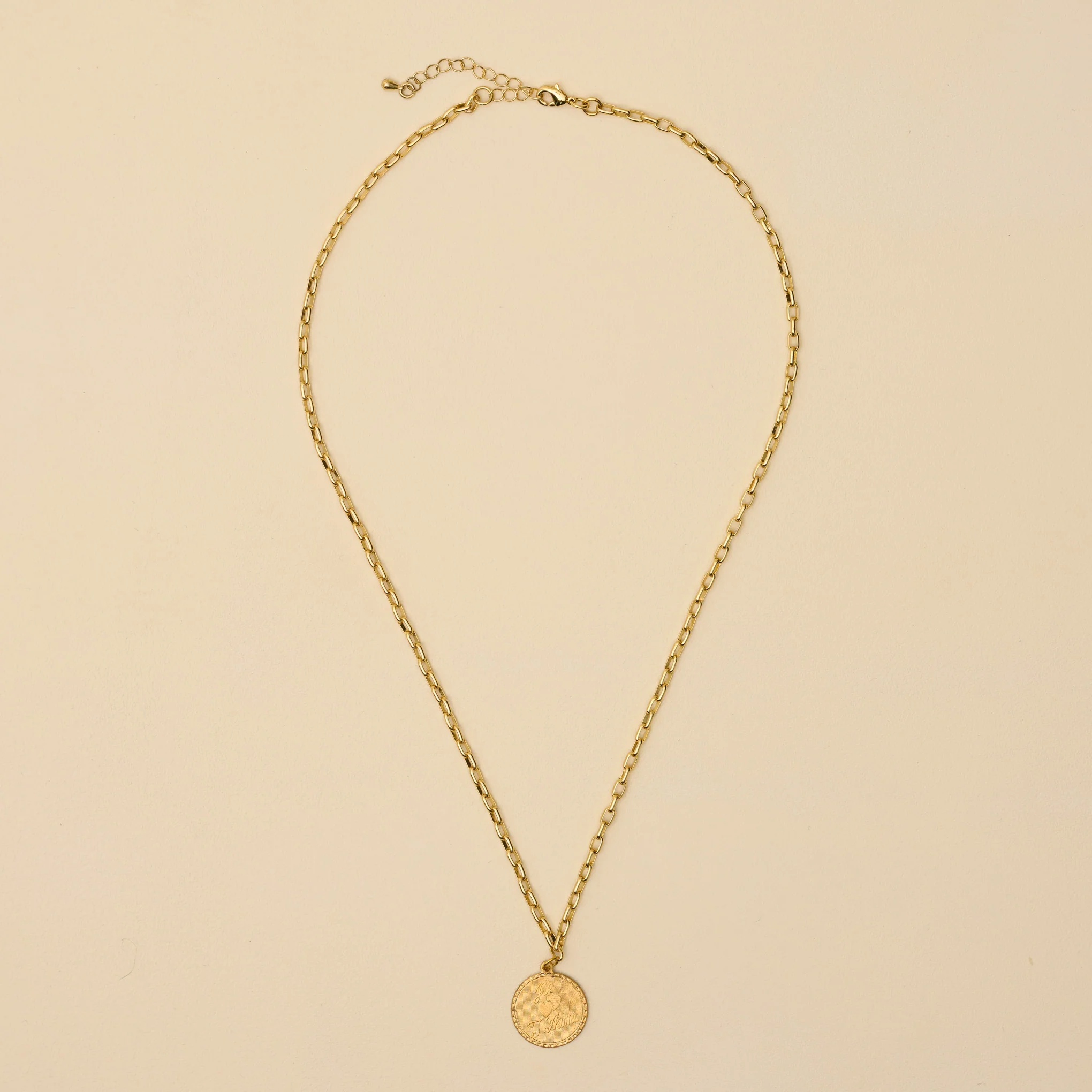 Je T'aime Brass Charm Necklace - Image 2