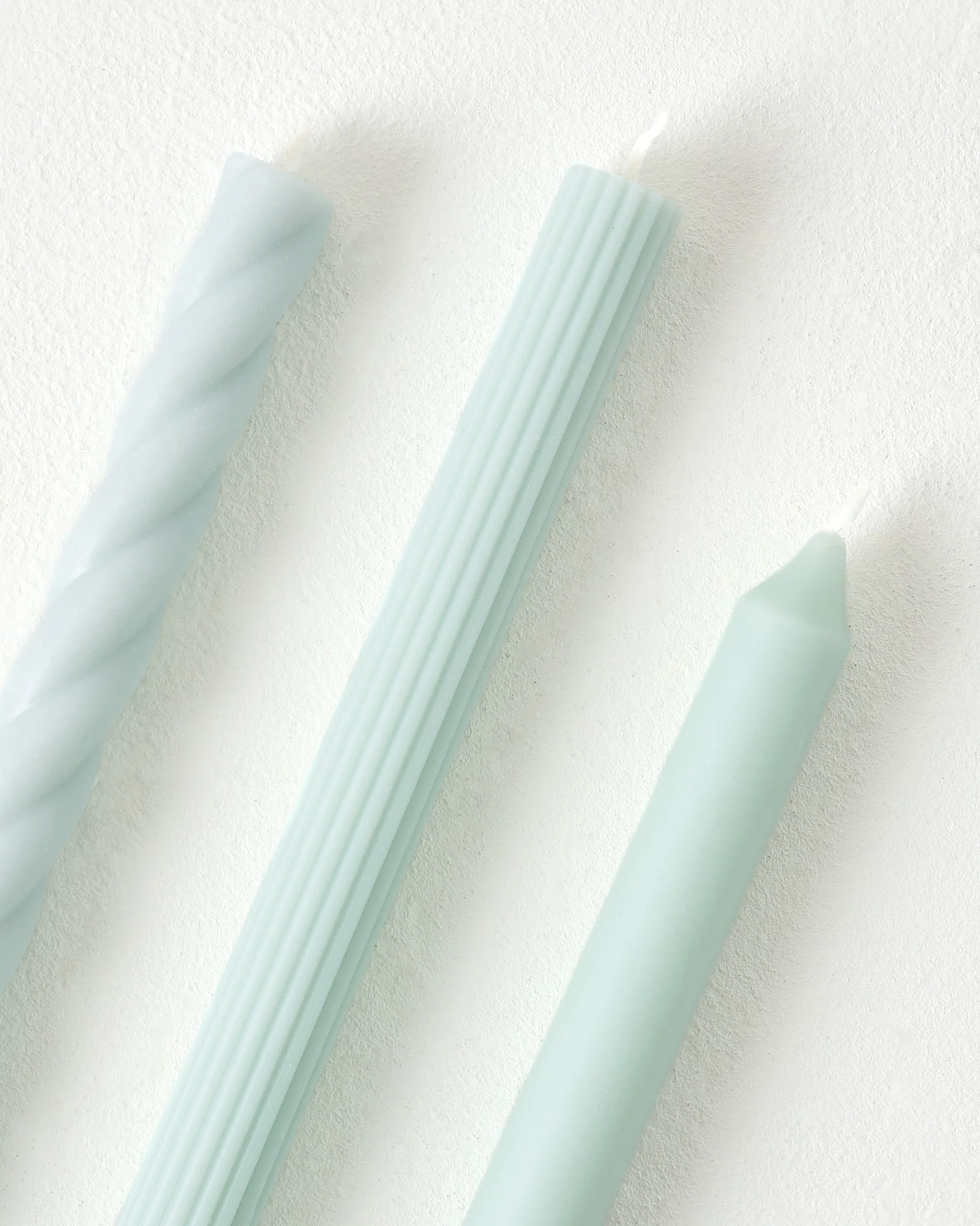 Assorted Light Blue Taper Candle Set - Image 3