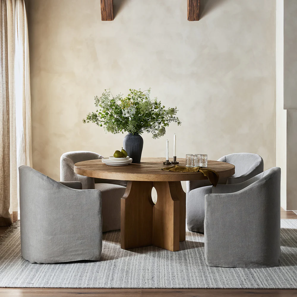 Lyn Dining Chair With Casters - Image 3