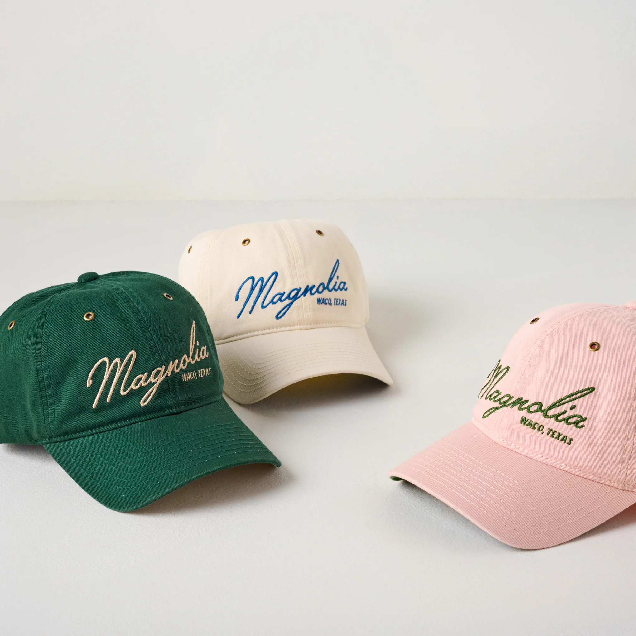 Magnolia Embroidered Script Hunter Green Hat - Image 3