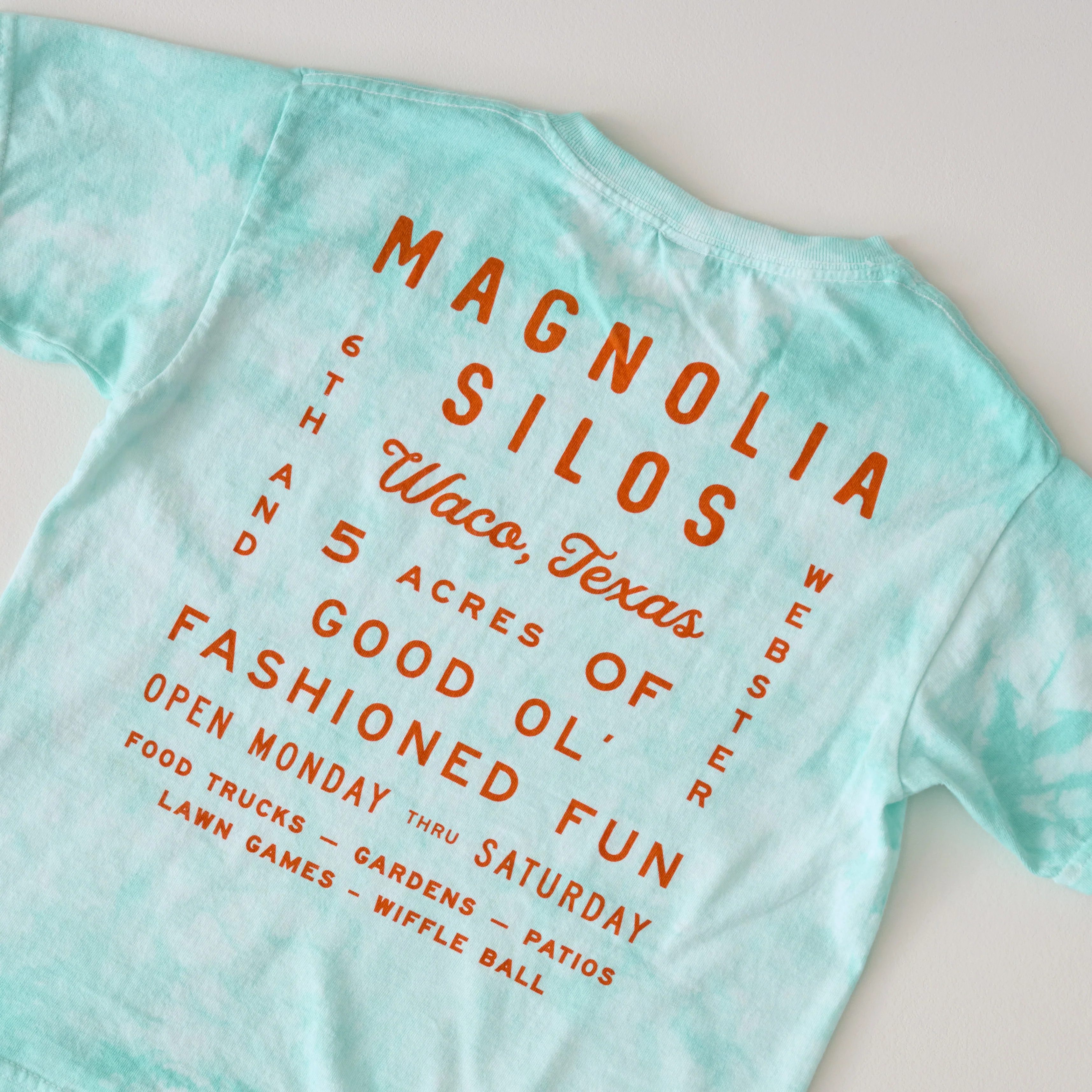 Magnolia Kids Roadtrip Mint Tie Dye Shirt - Image 2