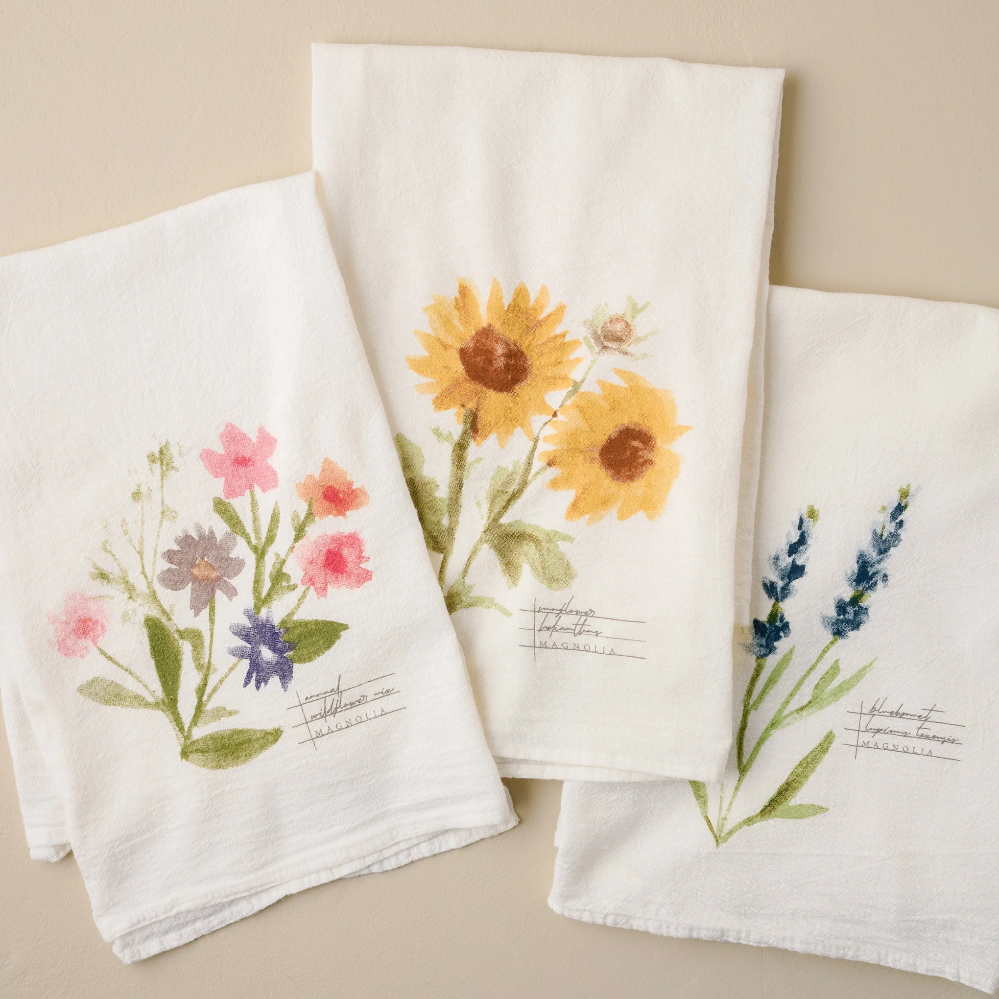 Magnolia Wildflower Mix Tea Towel - Image 3