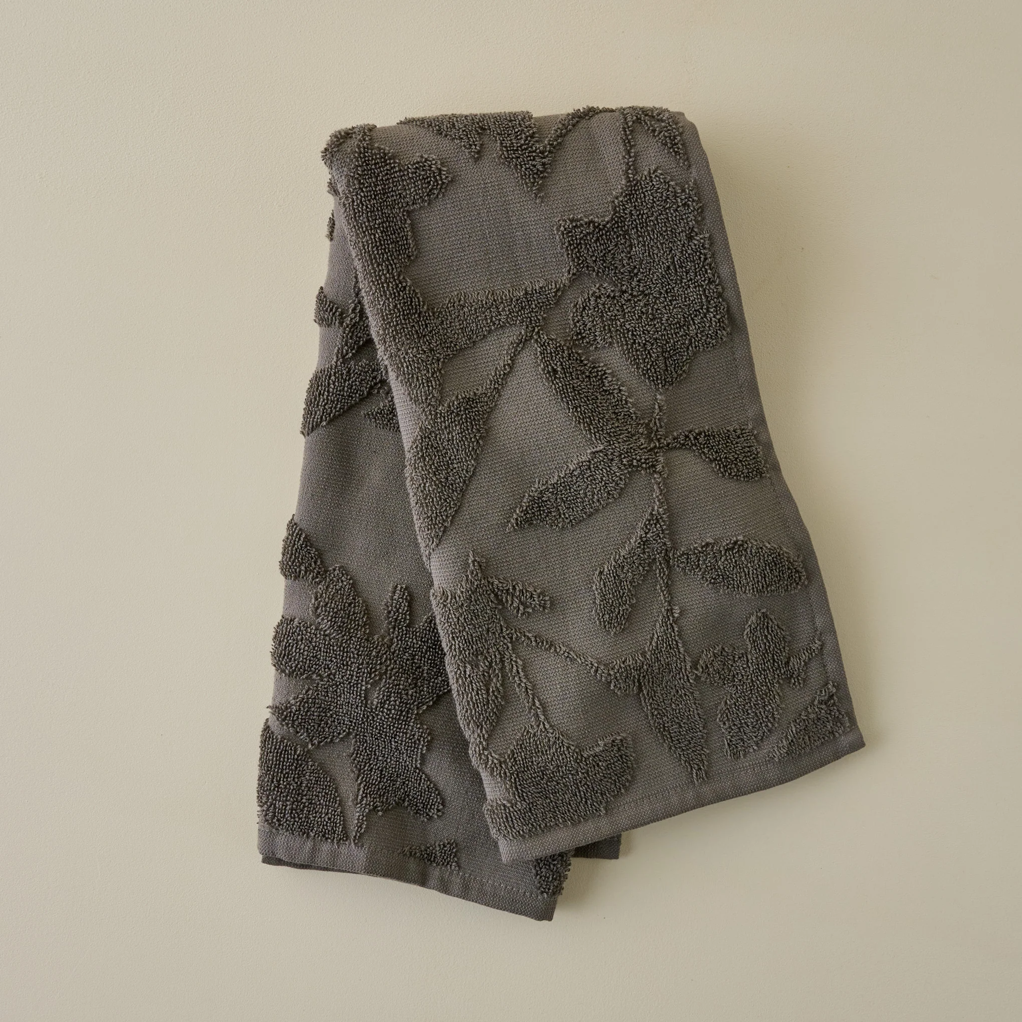 Brown Floral Jacquard Towel - Image 5